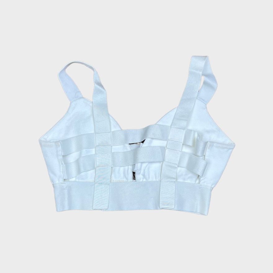 Vintage Bebe | Isabel Strappy Cutout Bralette Crop Top | Small Size S / US 4 / IT 40 - 6 Thumbnail