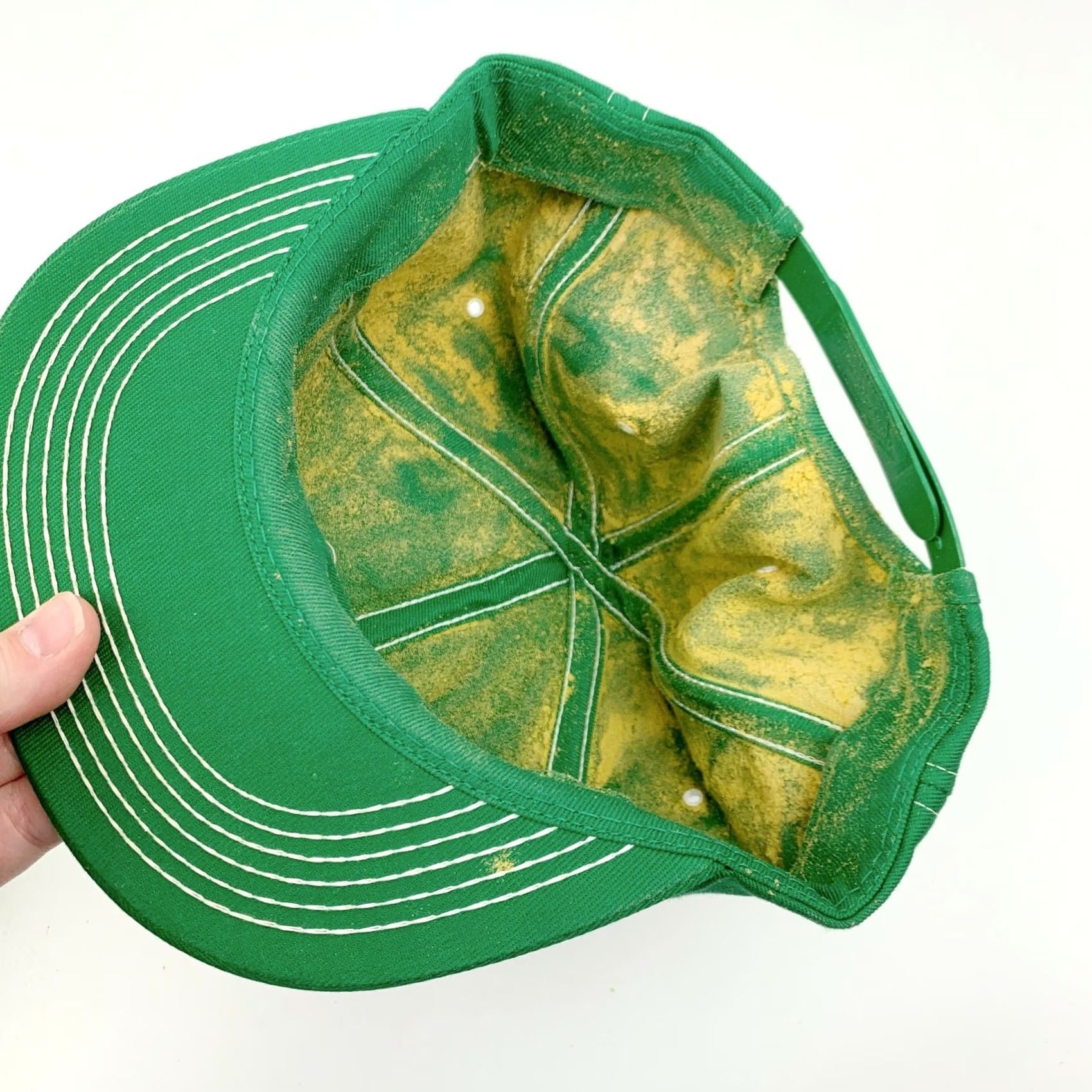 Vintage VINTAGE 80s K-Products Patch Green White Snapback Trucker Hat Cap Size ONE SIZE - 5 Thumbnail