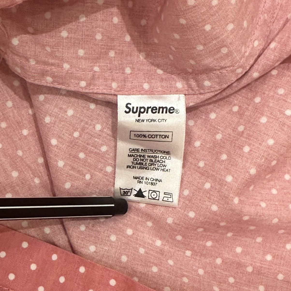 Supreme Supreme Polka Dot Shirt Pink Size US M / EU 48-50 / 2 - 4 Thumbnail