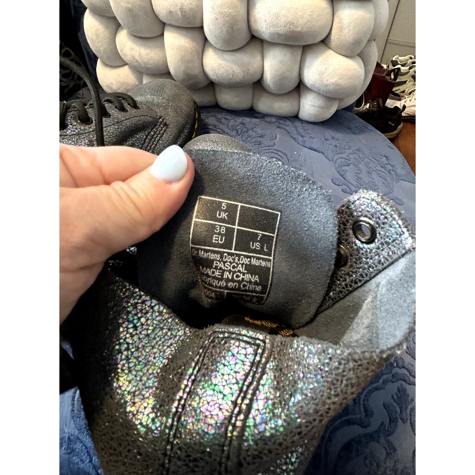 Dr. Martens Dr Martens Pascal Suede Teal Glitter size 7/EU 38 Size US 7 / IT 37 - 5 Thumbnail