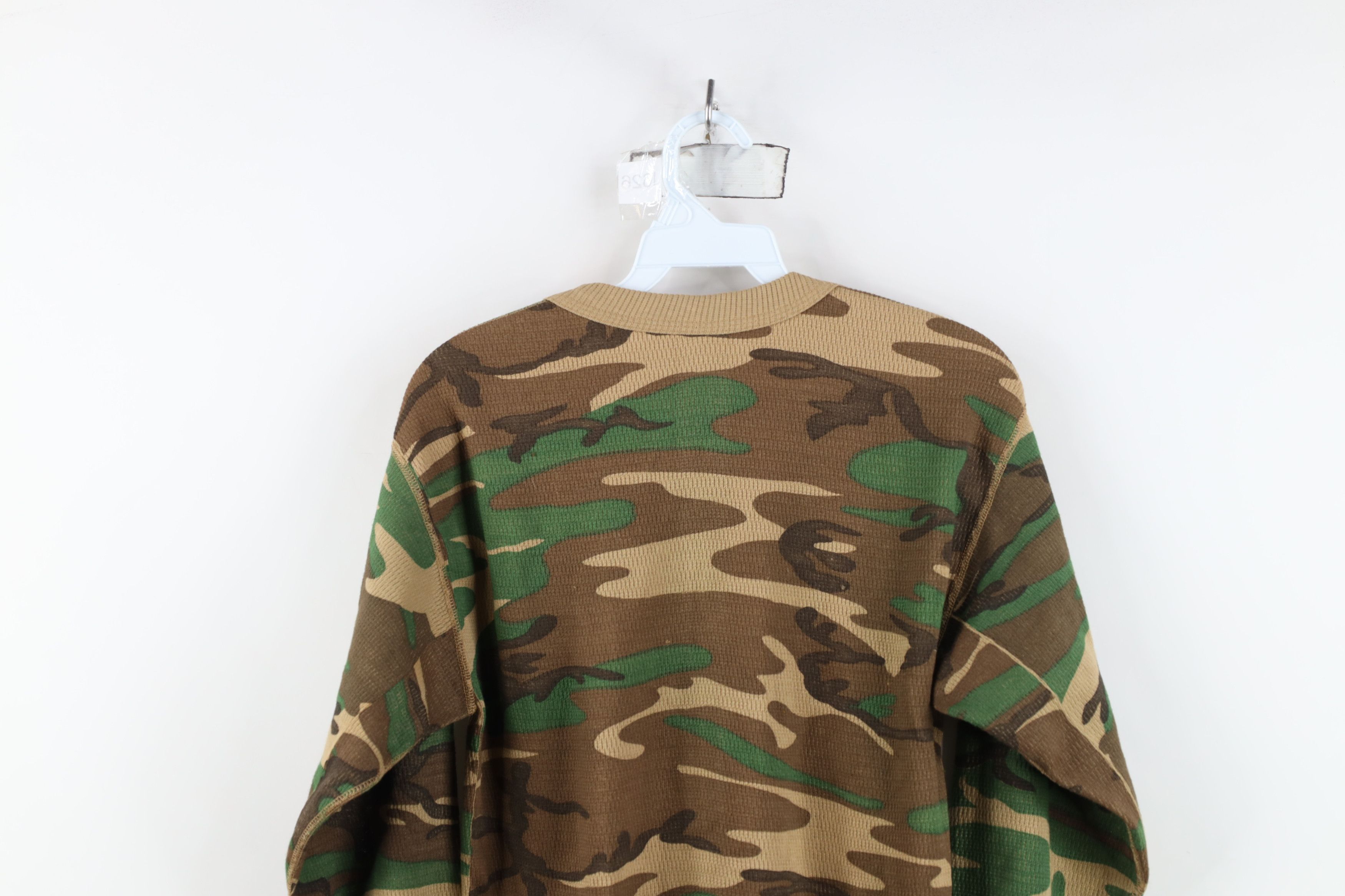 Vintage Vintage 90s Streetwear Waffle Knit Long Sleeve T-Shirt Size US S / EU 44-46 / 1 - 10 Thumbnail