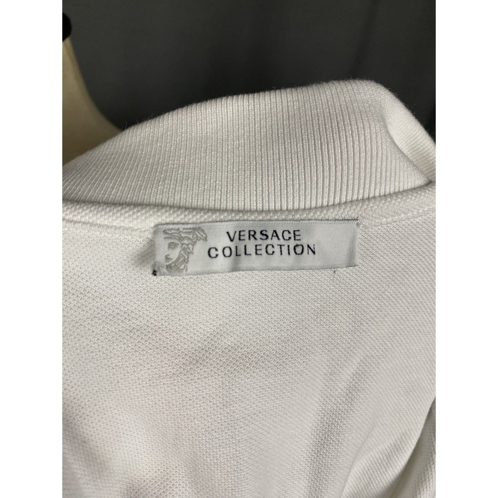 Versace Versace Collection Small Logo Men's White Polo T-Shirt Size Size US L / EU 52-54 / 3 - 10 Thumbnail