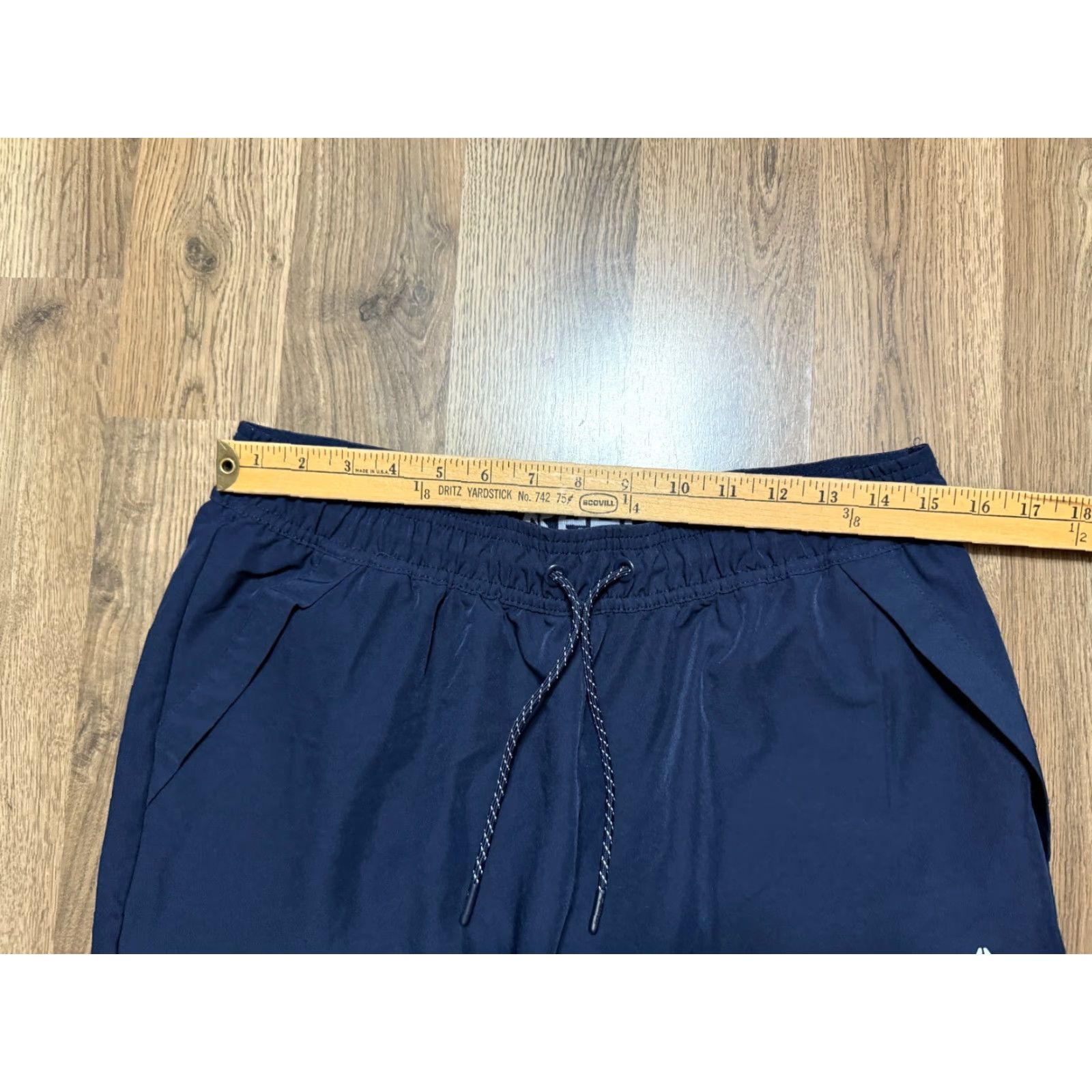 Reebok Reebok Pants Men Size Medium Blue Athletic Wear Jogger Pockets Tie Waist 40" Length Regular Fit Inseam 31" Straight Leg Sports Volume Mens Size US 31 - 7 Thumbnail