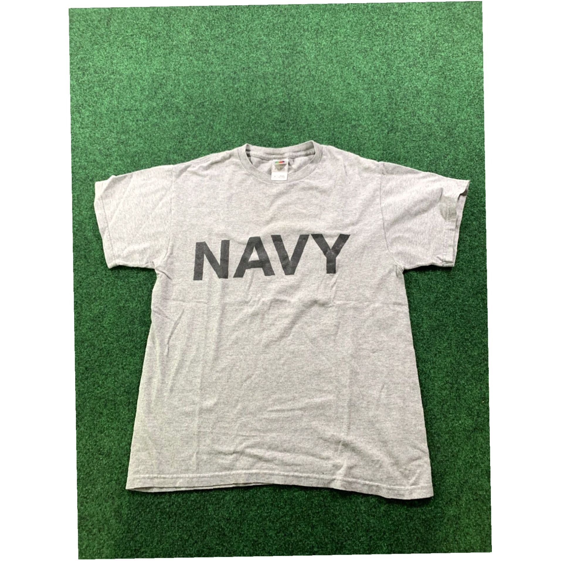 Soffe Fruit of the loom NAVY Grey shirt Size M Size US M / EU 48-50 / 2 - 1 Thumbnail
