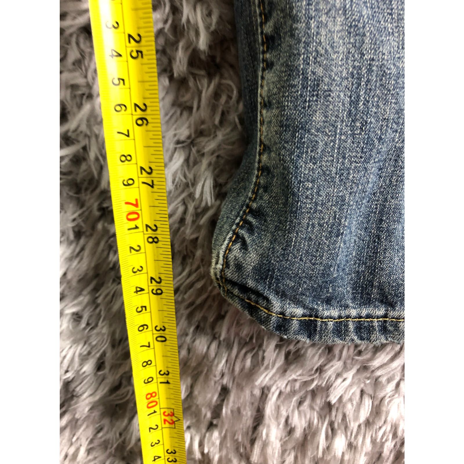 Gap VINTAGEGap Mens Size 31x32 Mid Rise Straight Leg Medium Wash Blue Denim Jeans Size US 31 - 3 Thumbnail