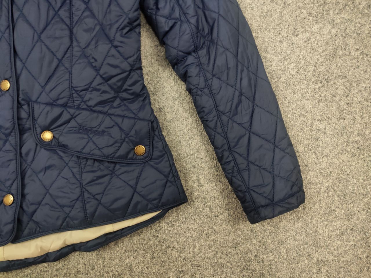 Barbour flyweight cavalry quilted Pocket Classic Zip jacket