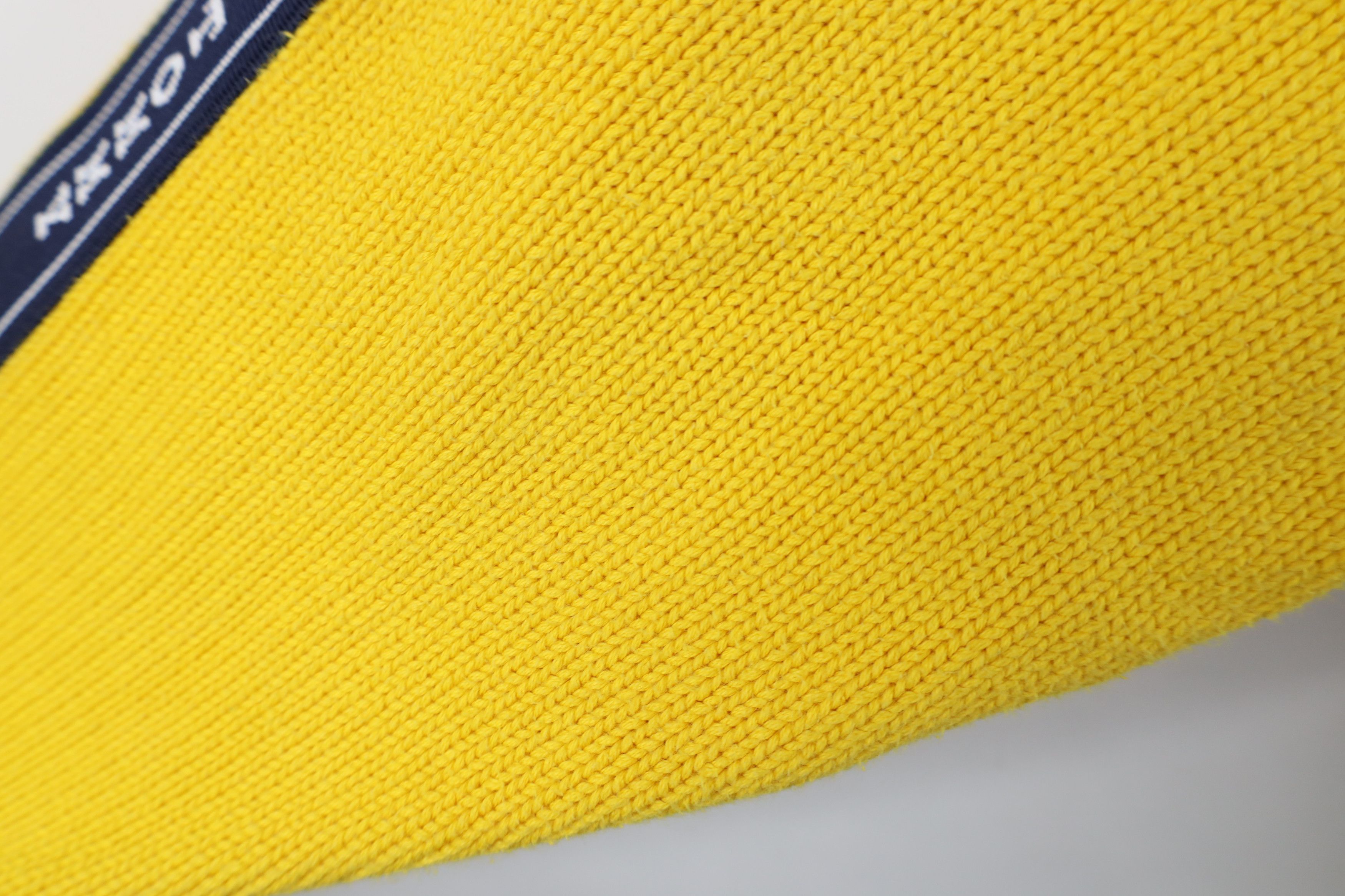 Tommy Hilfiger Vintage 90s Tommy Hilfiger Taped Logo Knit Sweater Yellow Size L / US 10 / IT 46 - 8 Thumbnail
