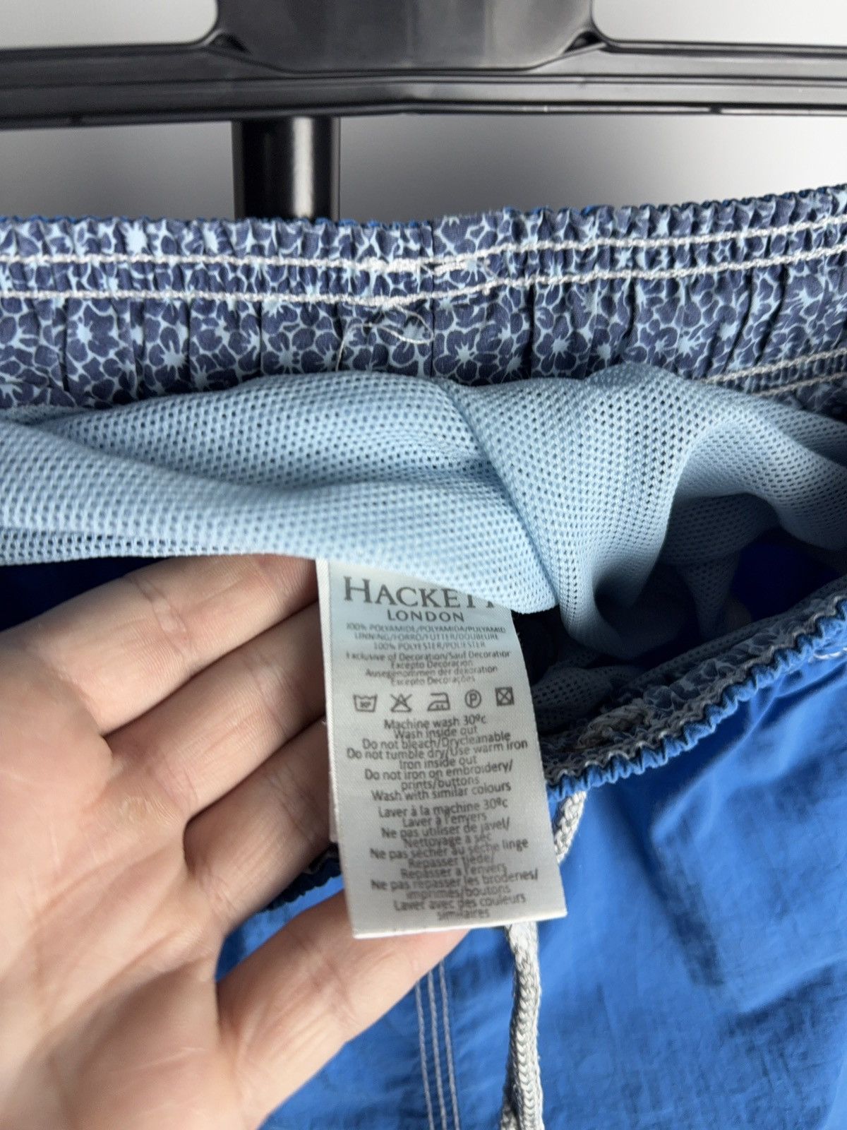 Hackett × Vintage Hackett London Blue logo Premium Casual Shorts Size US 34 / EU 50 - 6 Thumbnail