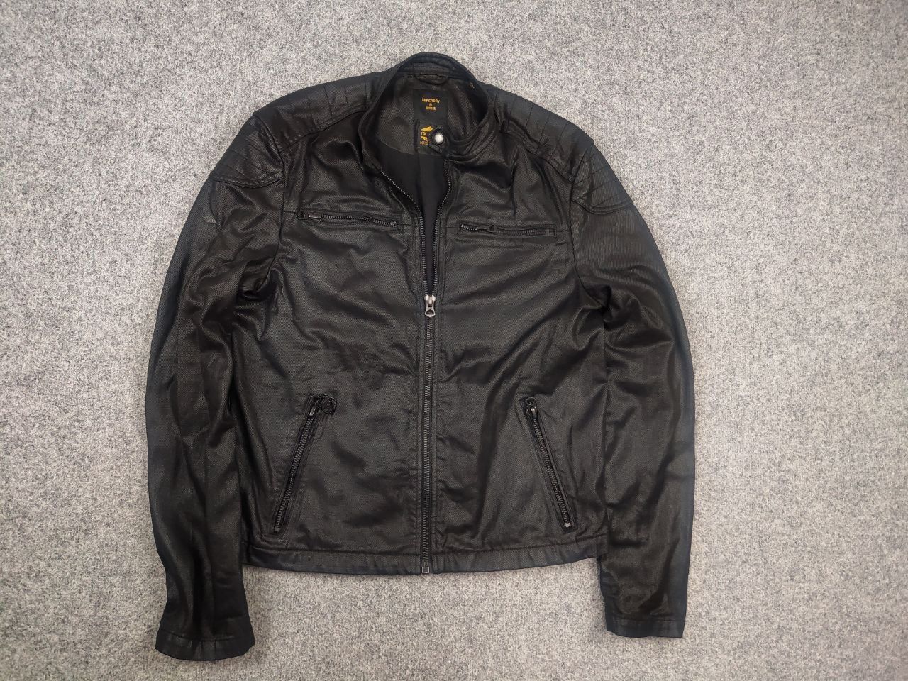 Superdry Japan Yokohama Waxed Racing Jacket Vintage Lgb in Black, Men's — image 3 of 6
