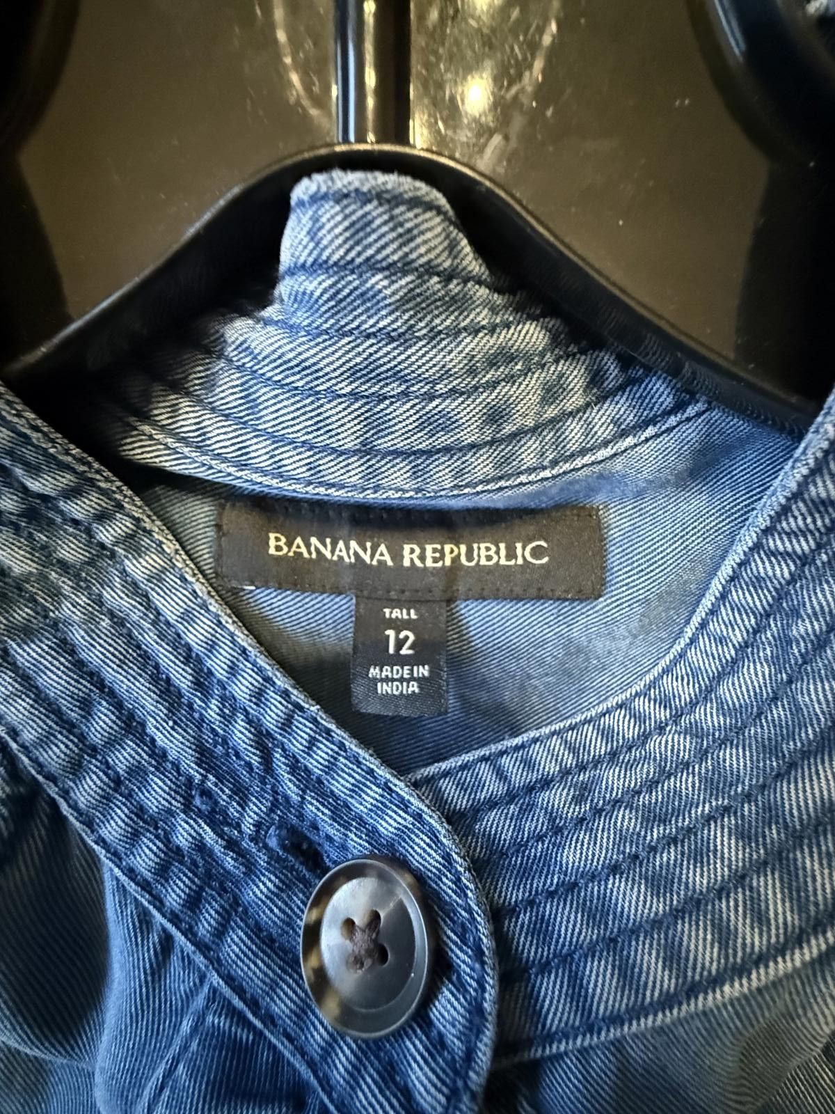 Banana Republic Banana Republic Women's Denim Jumpsuit Size 12 Tall Size 34" / US 12 / IT 48 - 2 Thumbnail