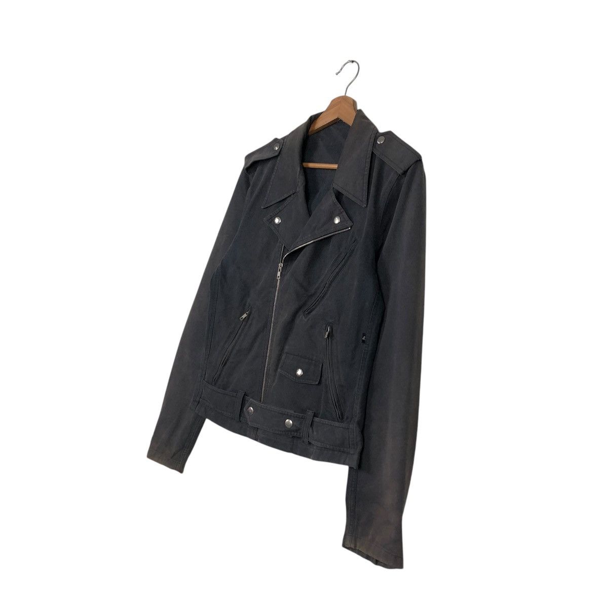 agnes b. 🔥CROPPED BIKER JACKET AGNES B. DOUBLE COLLAR Size US S / EU 44-46 / 1 - 4 Thumbnail