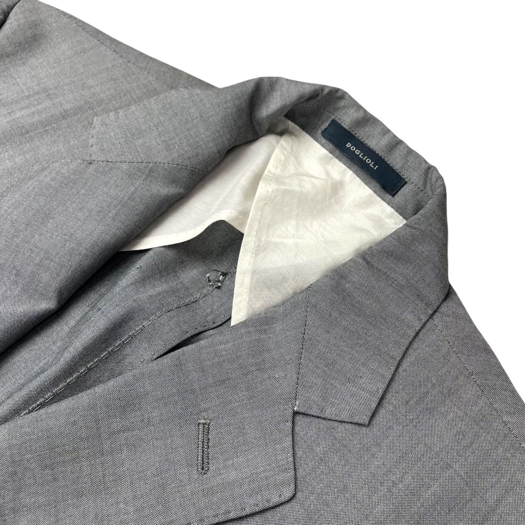 Boglioli Boglioli Men's Blazer 2-Button Unlined Wool Gray 38R US 48 EU Jacket Coat Regular Size Size 38R - 2 Thumbnail