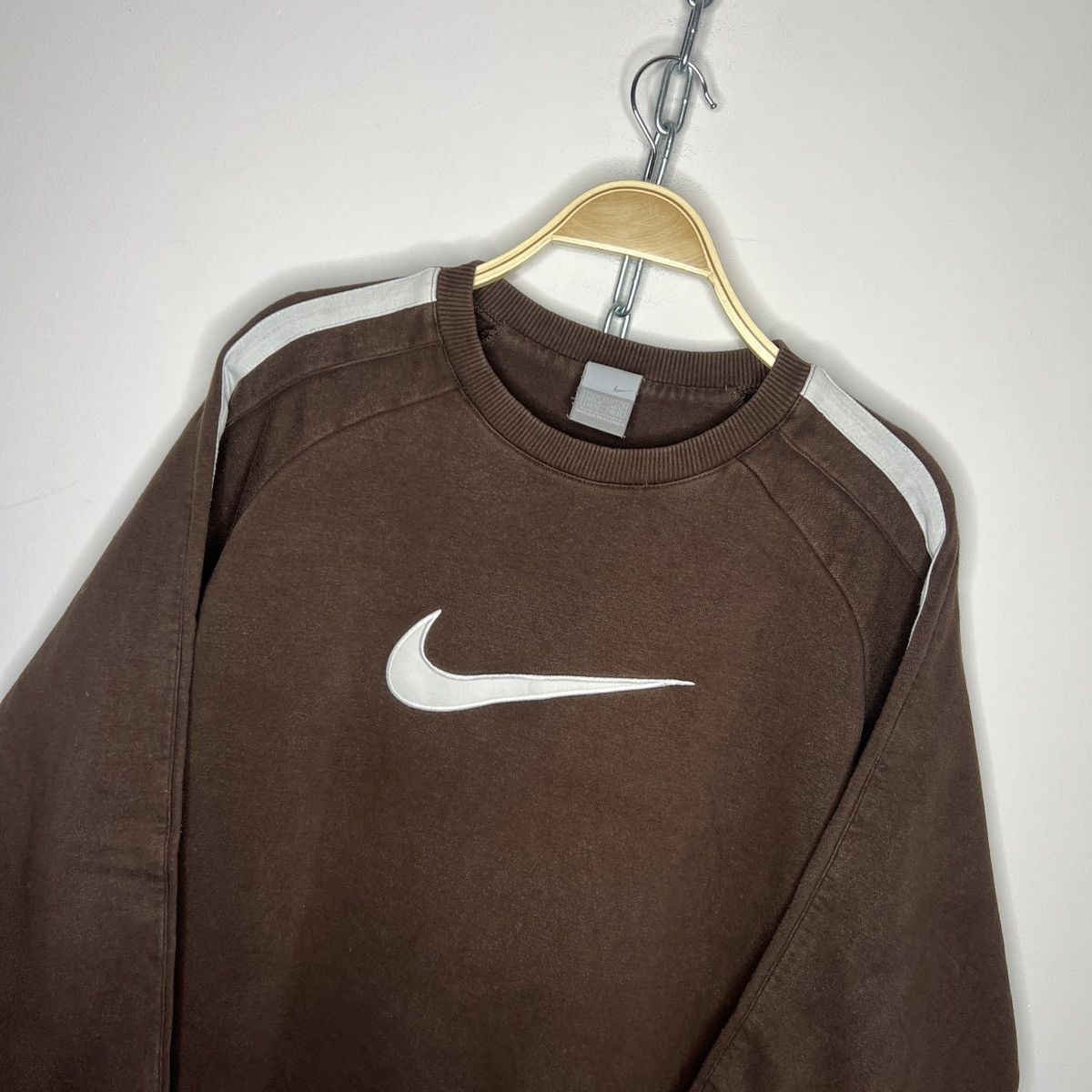 Nike × Vintage Sweatshirt Nike Vintage Central Swoosh Style 90s Drip Rare Size US M / EU 48-50 / 2 - 4 Thumbnail