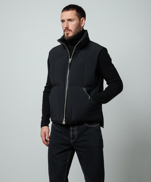 Tom Ford o1w1db10425 OGD007 Quilted Vest in Black Size US S / EU 44-46 / 1 - 3 Thumbnail