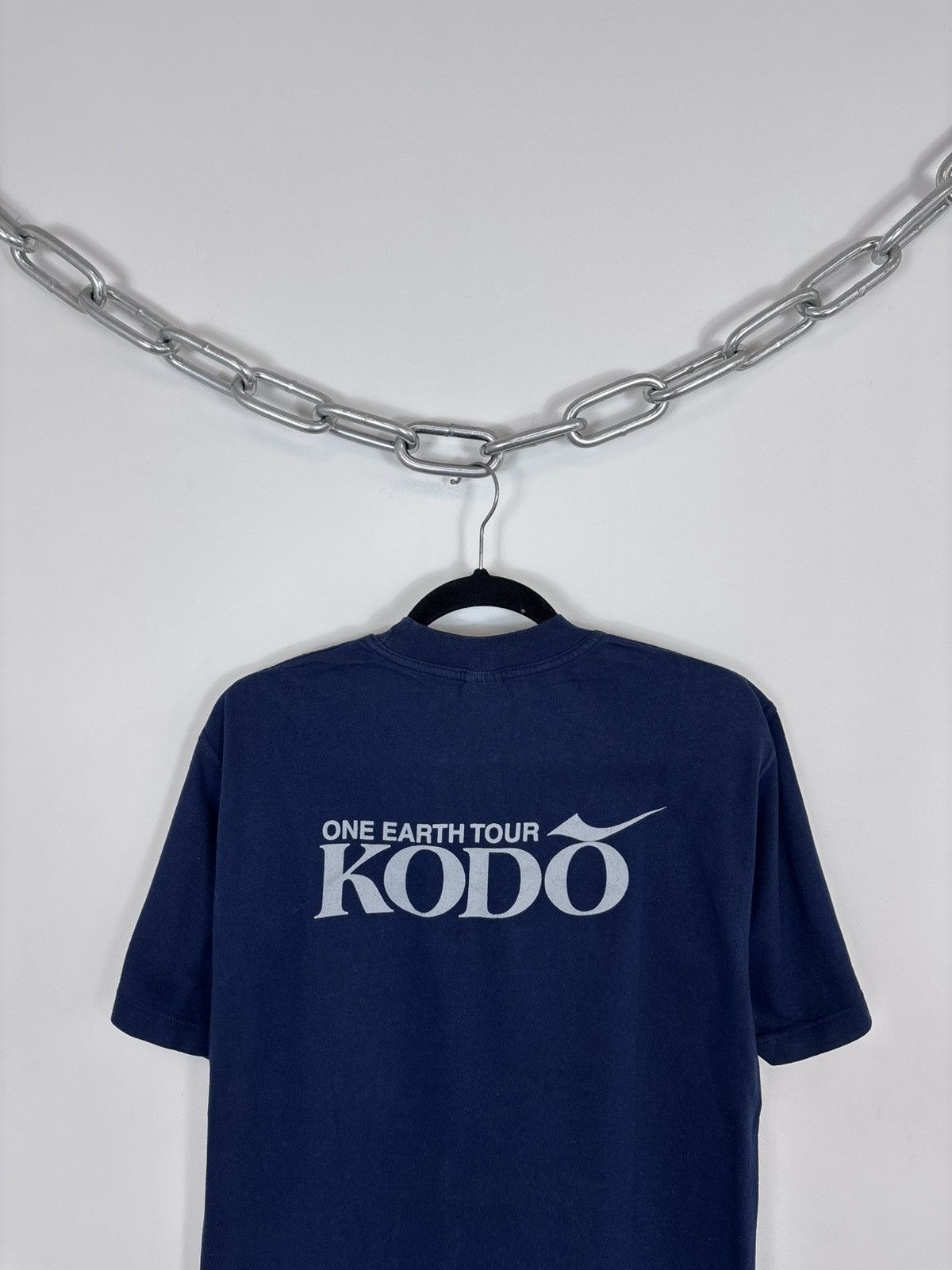 Band Tees Vintage Kodo Japanese Band One Earth Tour Blue T-Shirt Tee Size US M / EU 48-50 / 2 - 13 Thumbnail