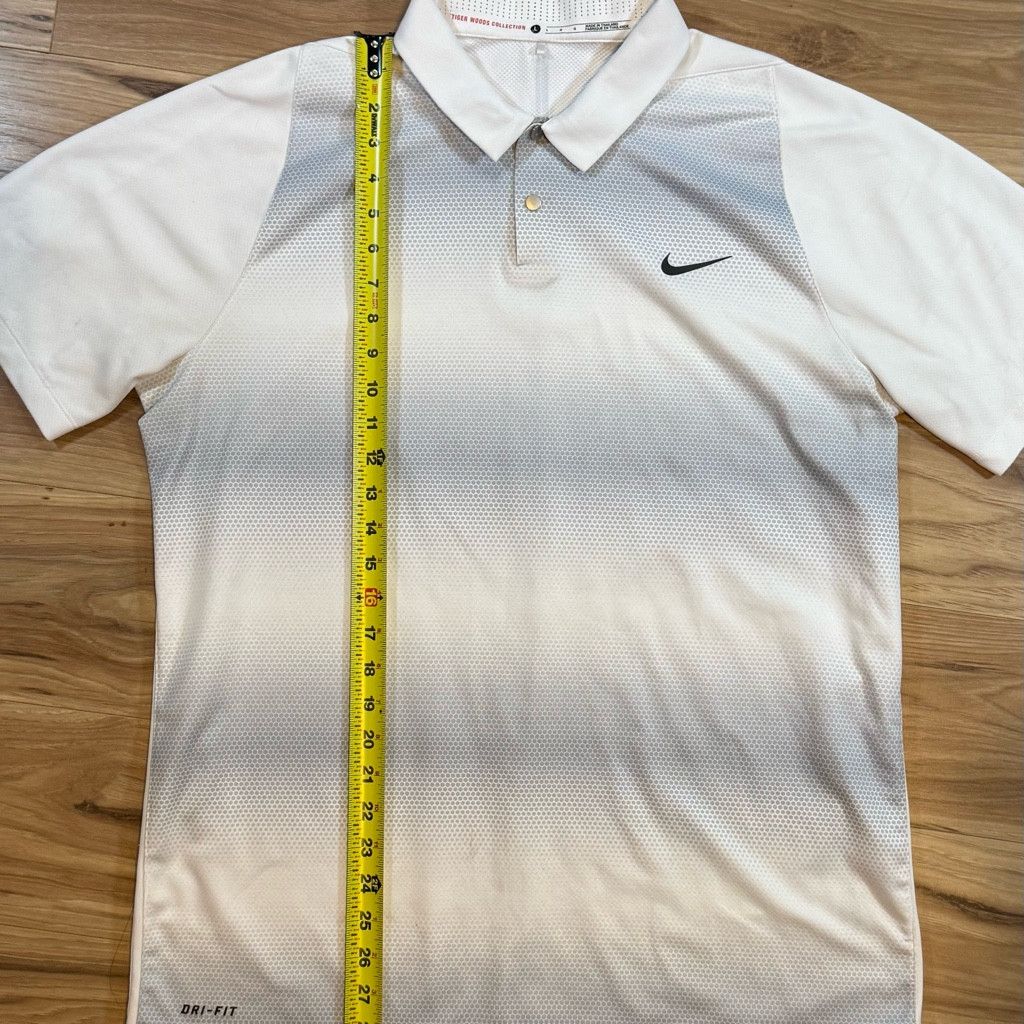 Nike Nike Men’s L Tiger Woods Dri-Fit Golf Polo White Size US L / EU 52-54 / 3 - 6 Thumbnail