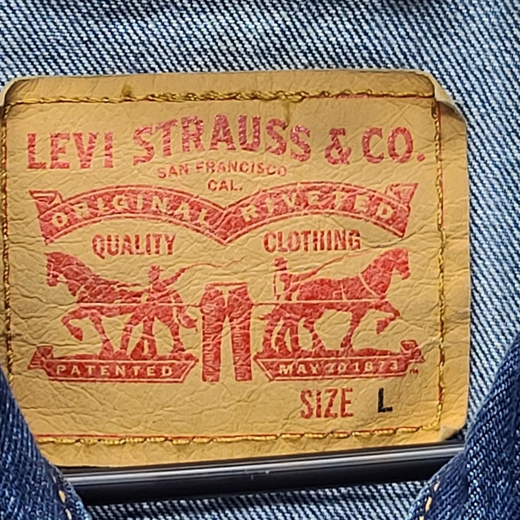 Levi's Levi's Denim Trucker Jacket Mens L Medium Wash Distressed Western Biker 90s Style Jacket Mens Size US L / EU 52-54 / 3 - 2 Thumbnail