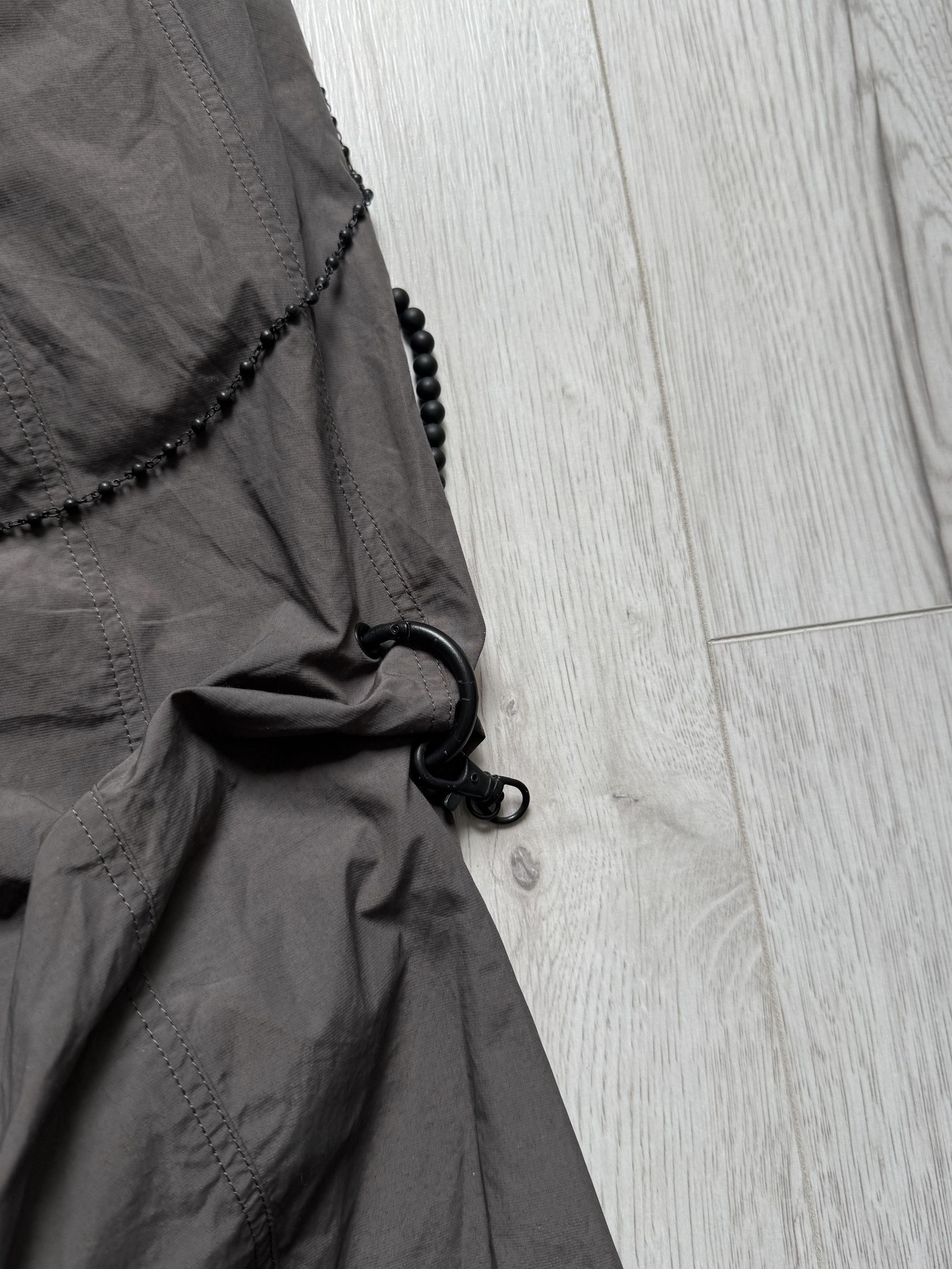 Hyein Seo Chained Wide Nylon Lightweight Pants Slate Grey Size 2 W28 Size US 28 / EU 44 - 9 Thumbnail