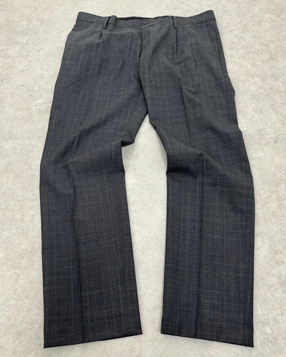 Dolce & Gabbana 2000s Dolce & Gabbana Grey Wool Checkered Classy Tailored Pants Size US 34 / EU 50 - 4 Thumbnail
