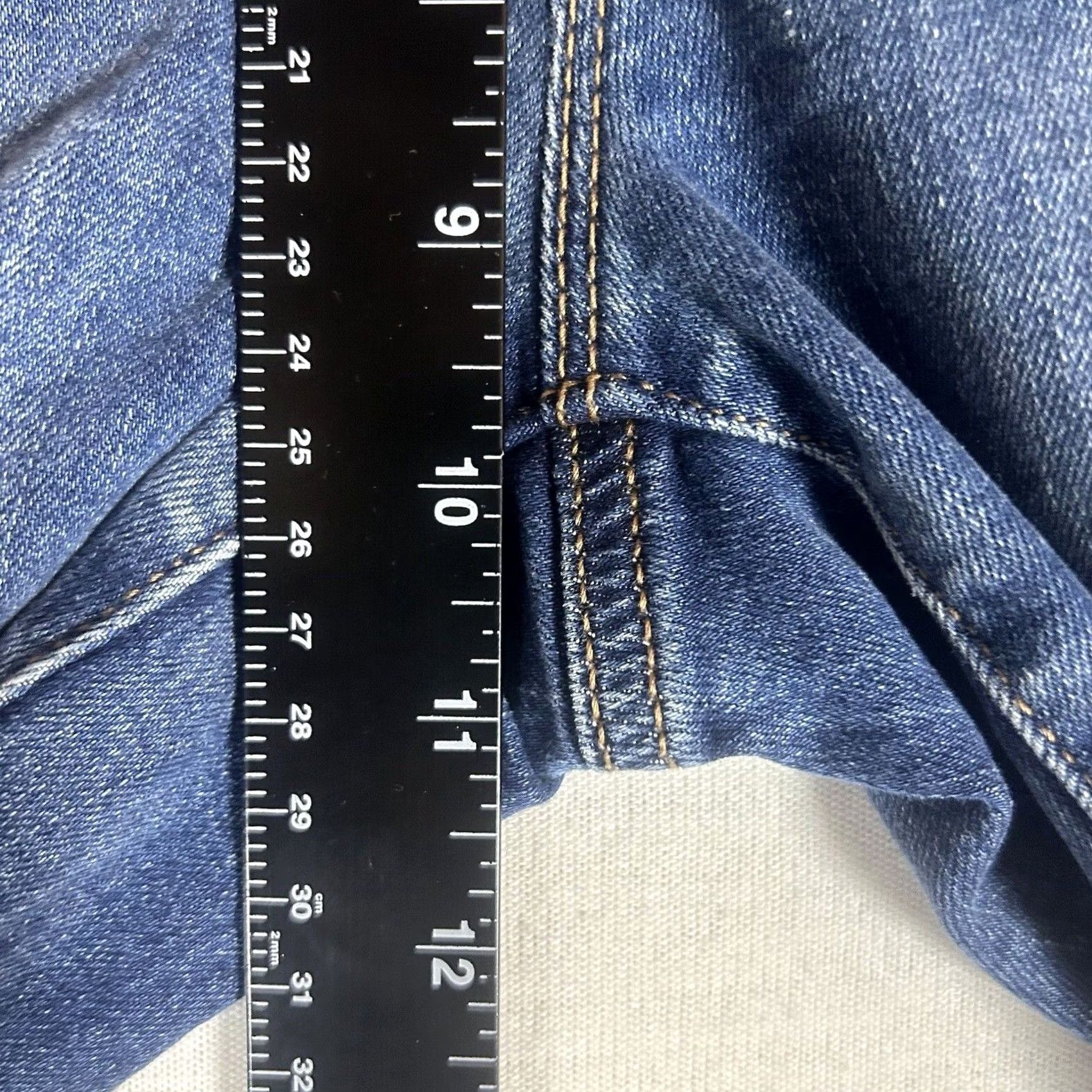 Vintage Maurices High Rise Jeans Women's XS Short Dark Blue Denim Pants Regular Rise Stretch Pockets Zipper Button Size 26" / US 2 / IT 38 - 6 Thumbnail