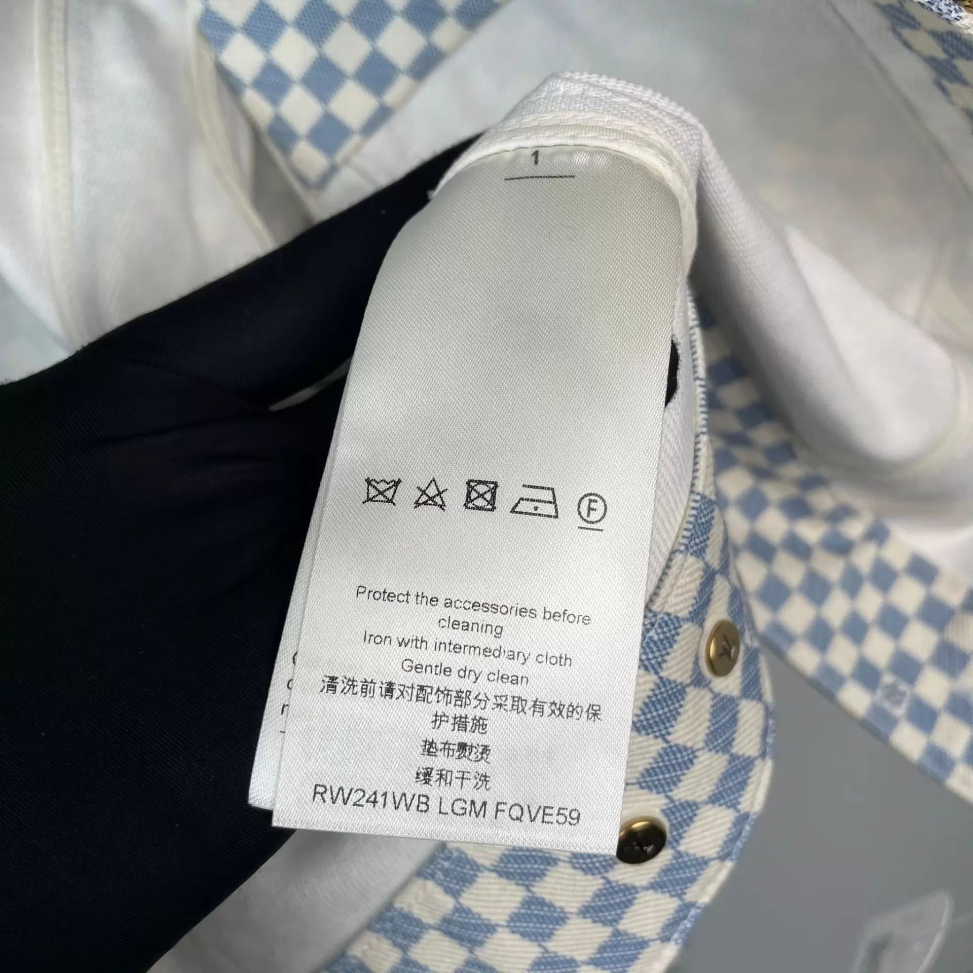 Louis Vuitton LV Damier Blue 2024 Jacket Size 34 New Unused Size XS / US 0-2 / IT 36-38 - 5 Thumbnail