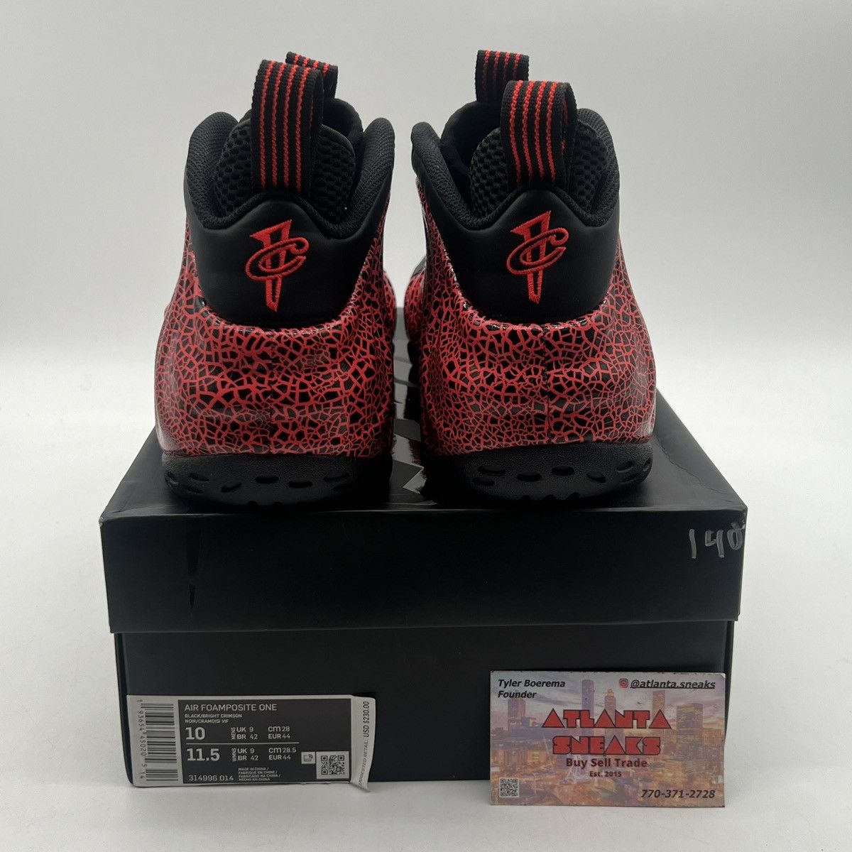 Nike Air Foamposite one cracked lava Size US 10 / EU 43 - 3 Thumbnail