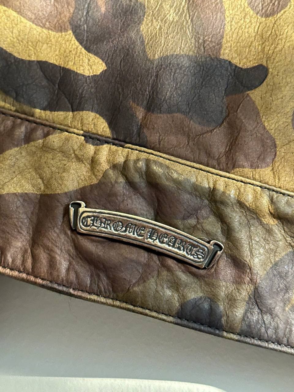 Chrome Hearts Leather Camo Jacket Size US XL / EU 56 / 4 - 6 Thumbnail
