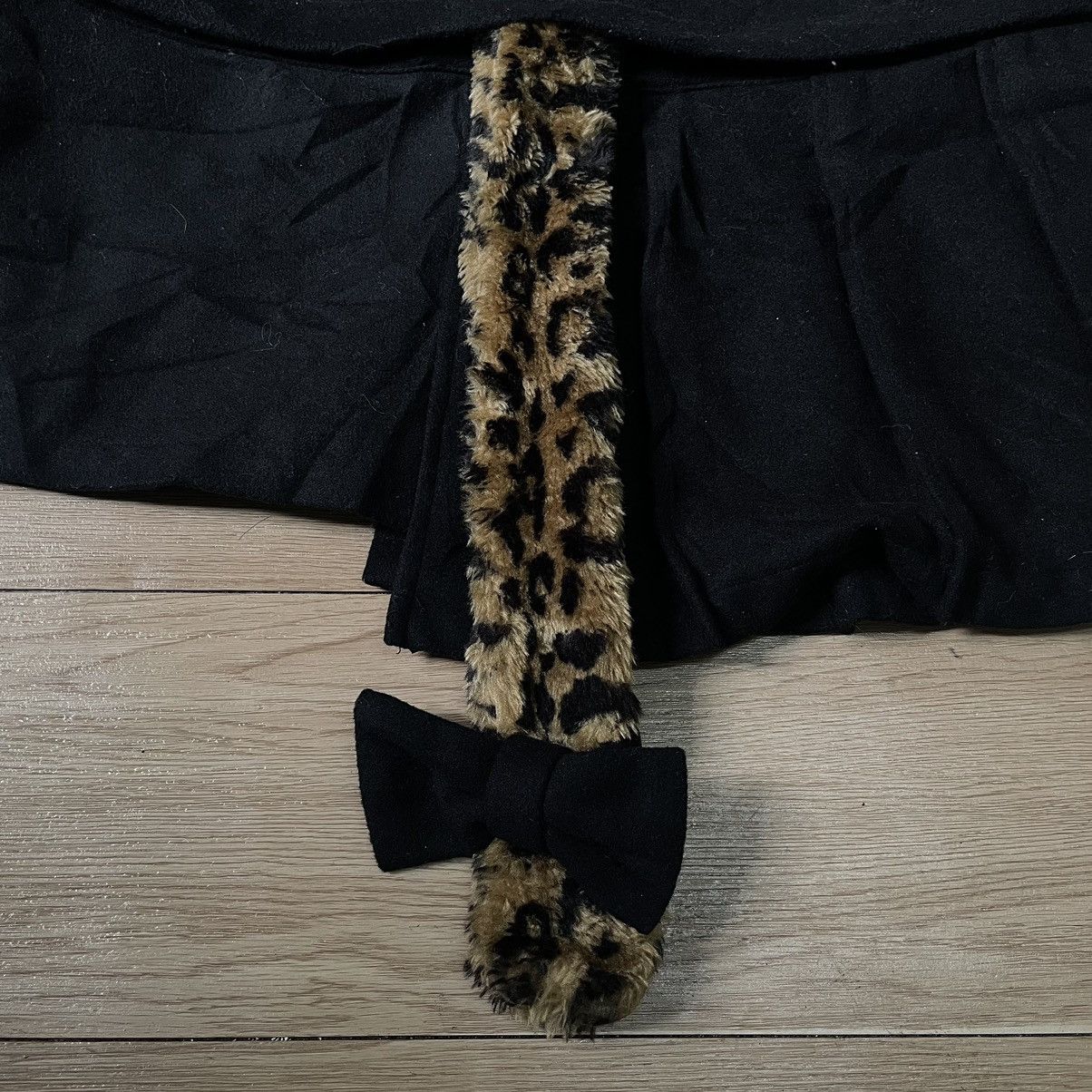 14th Addiction 🇯🇵 Hell Cat Punks Goa Asymmetrical Wool Jacket Leopard Fur Size S / US 4 / IT 40 - 21 Thumbnail