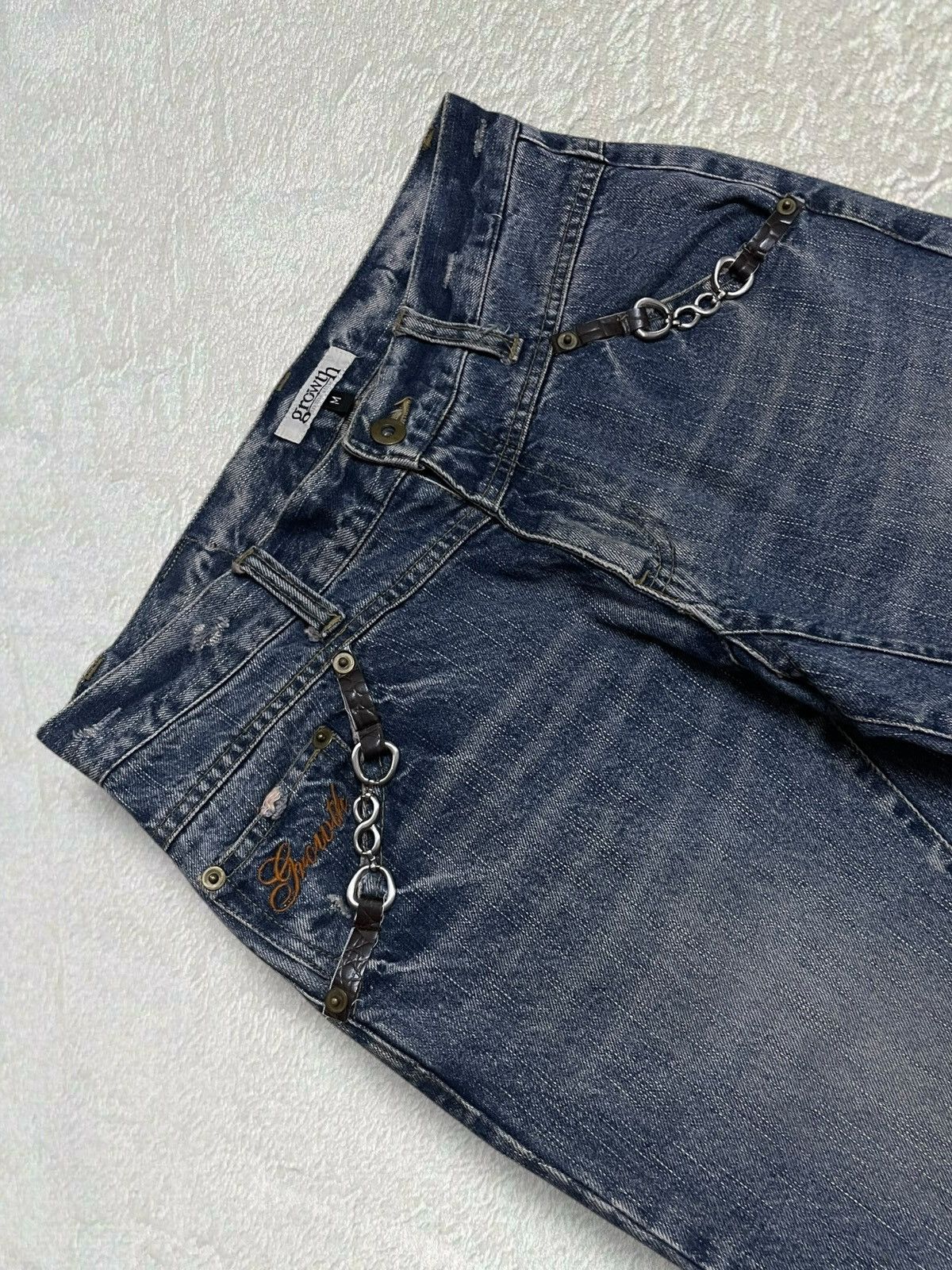 Designer × Japanese Brand × Vintage Vintage Japan Designer Growth The Attic Unique Denim Style Size US 30 / EU 46 - 6 Thumbnail