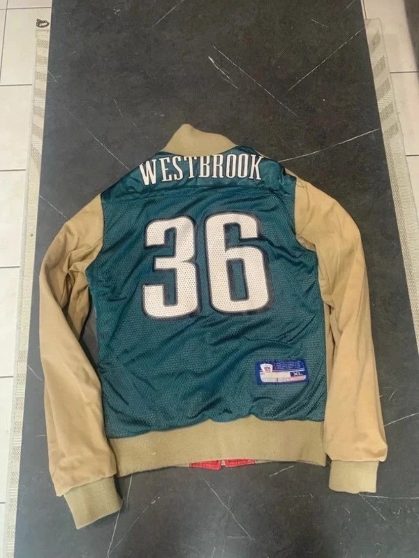 Vintage VintageReversible Reebok NFL Eagles Leather Jacket Westbrook Size US XS / EU 42 / 0 - 8 Thumbnail