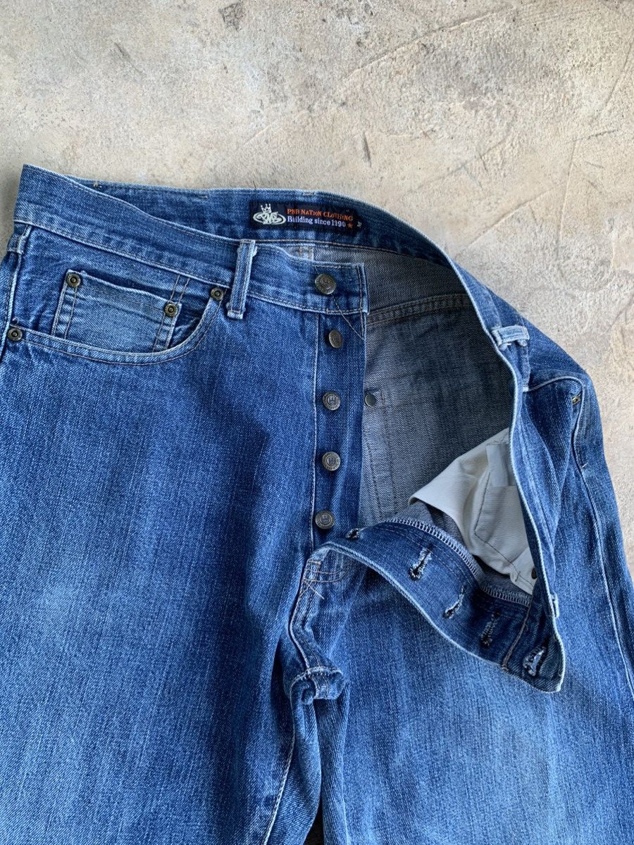 Japanese Brand PNB Nation Clothing Selvedge Distressed Denim Size US 31 - 6 Thumbnail
