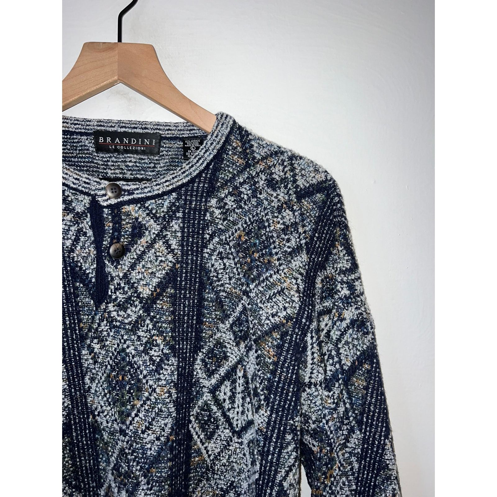 Vintage Vintage Brandini Sweater Le Collezioni Pullover Collection L Size US L / EU 52-54 / 3 - 2 Thumbnail
