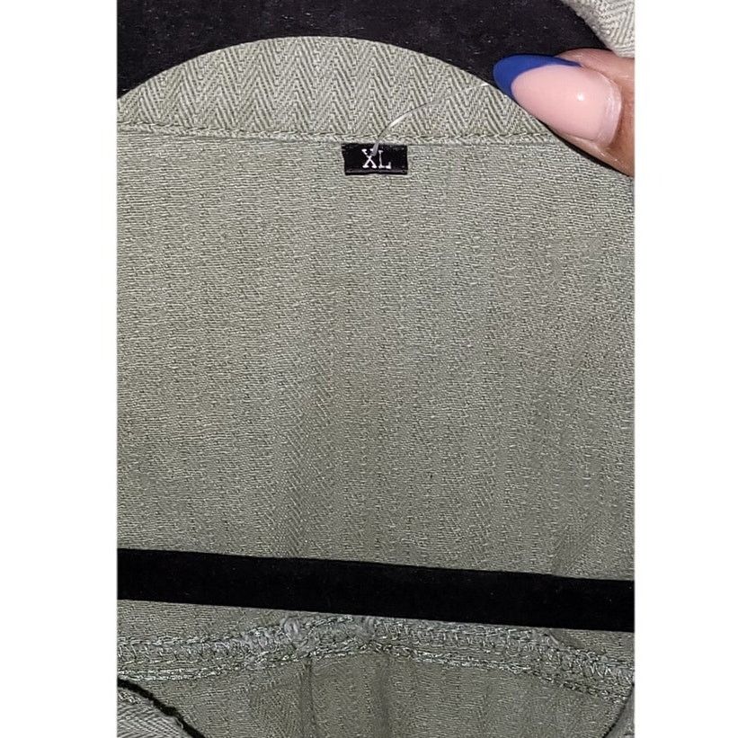 Other Olive Green Army Military Jacket with Patch Detail Size XL Size XL / US 12-14 / IT 48-50 - 3 Thumbnail
