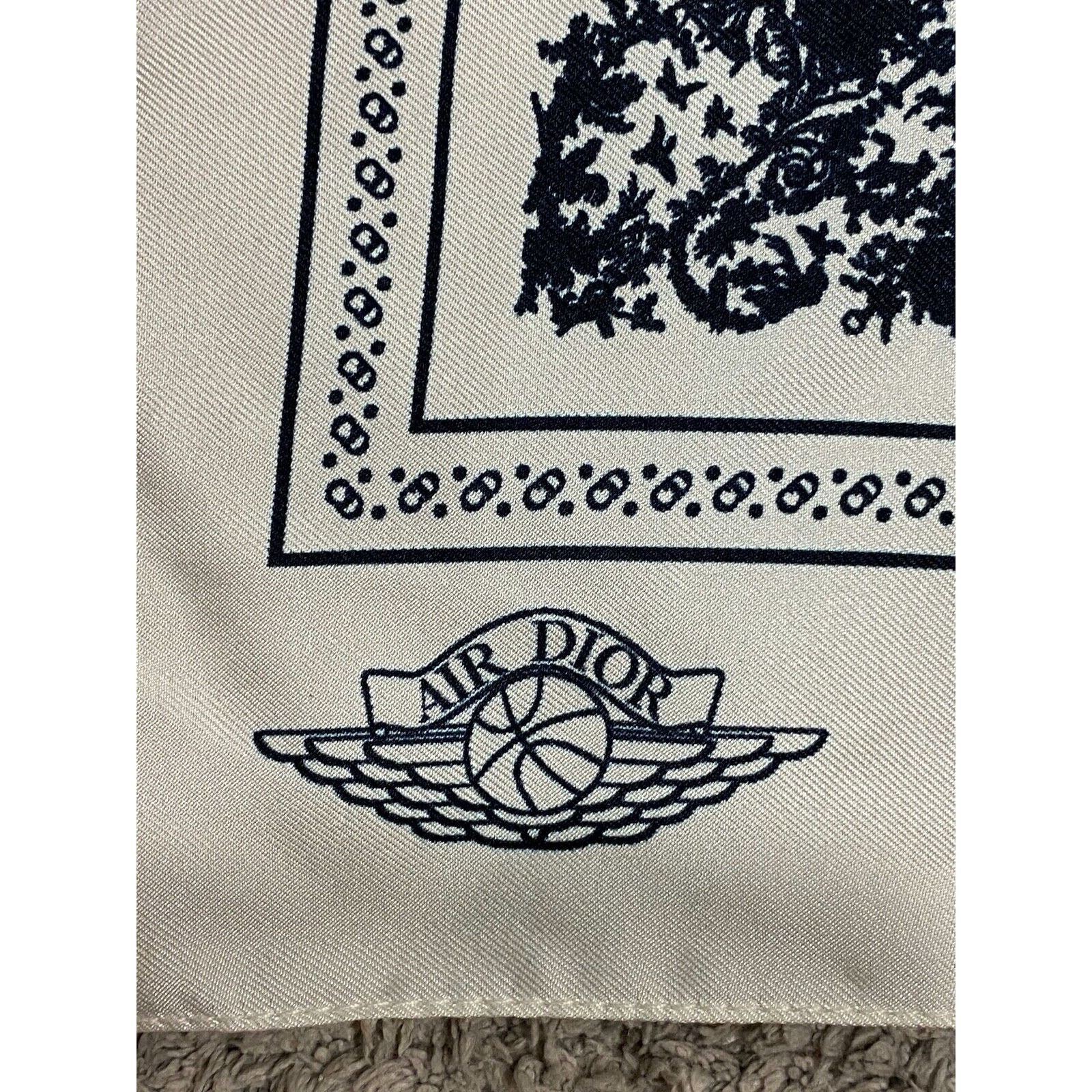 Dior Air Dior Jordaan Wing Basketball Silk Scarf Wrap 22 x 23 Size ONE SIZE - 3 Thumbnail