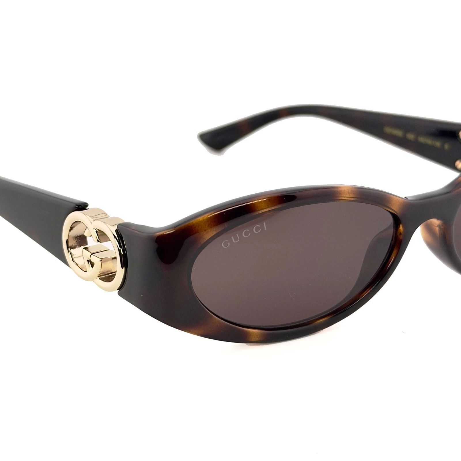 Gucci GUCCI GG1660S Brown Narrow 1660 GG Fashion Sunglasses 002 Size ONE SIZE - 8 Thumbnail