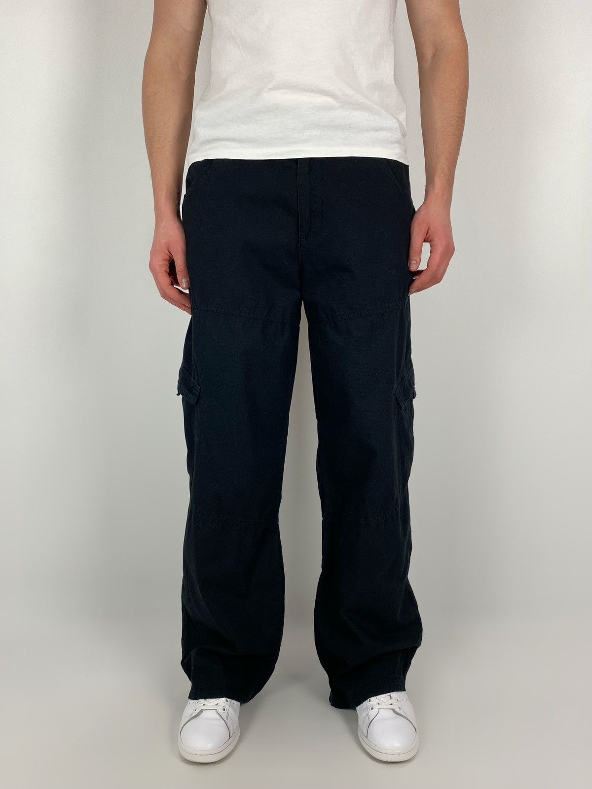 Vintage Black Baggy Pants | Grailed