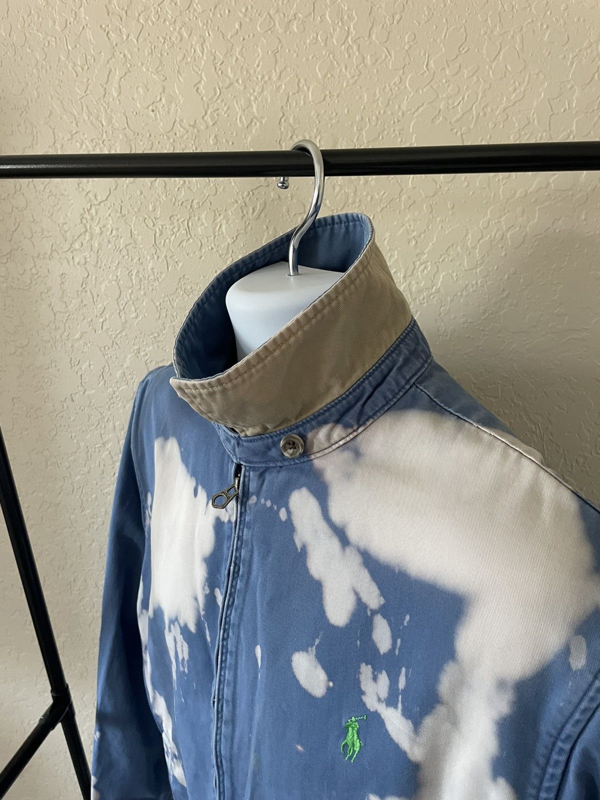 Polo Ralph Lauren Cotton Classic Zippered lightweight jacket (Bleach Blasted) Size US L / EU 52-54 / 3 - 6 Thumbnail