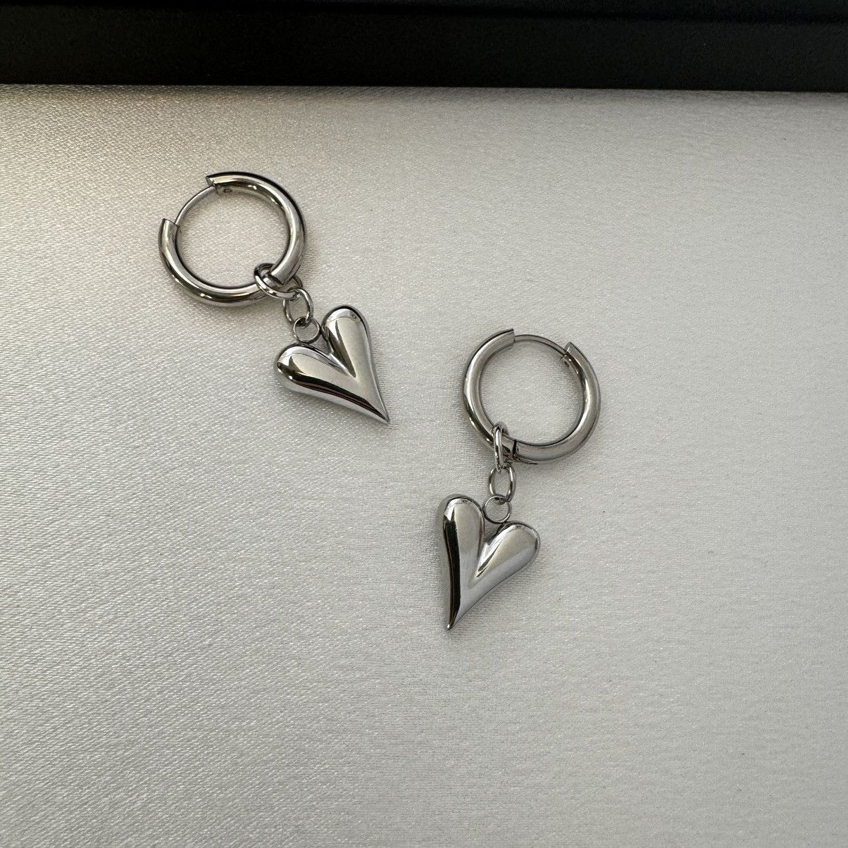Other Love Heart Dangle Drop Earrings for Women Size ONE SIZE - 4 Thumbnail