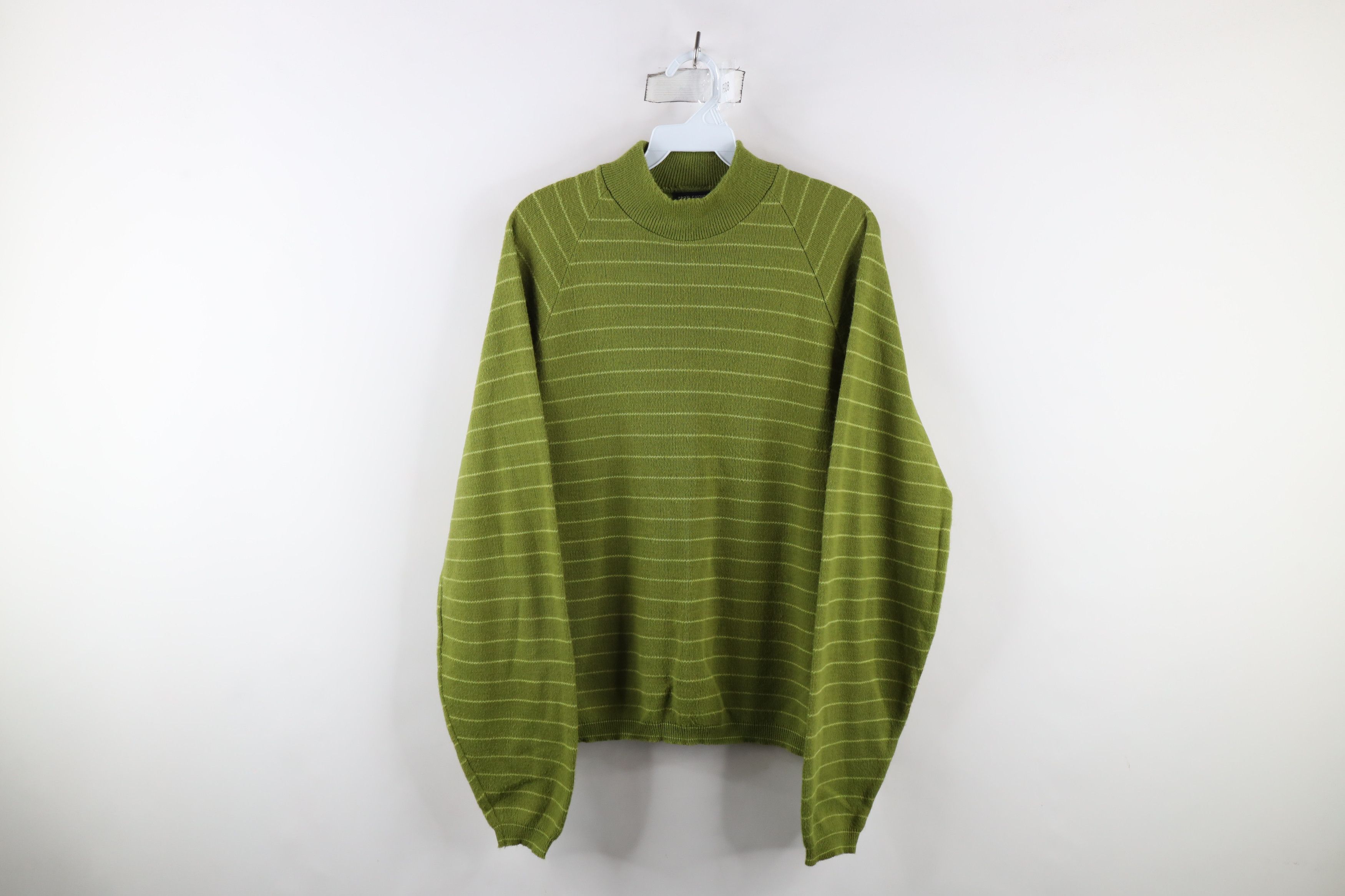 Hanes × Vintage Vintage 50s 60s Hanes Pro Choice Sweater Avocado Green USA Size US L / EU 52-54 / 3 - 1 Thumbnail