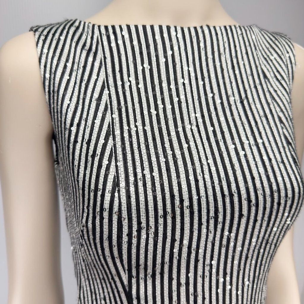 Other TALBOT RUBHOF Cocktail A-Line Black Grey Dress sz 36 / 6 Size M / US 6-8 / IT 42-44 - 9 Thumbnail