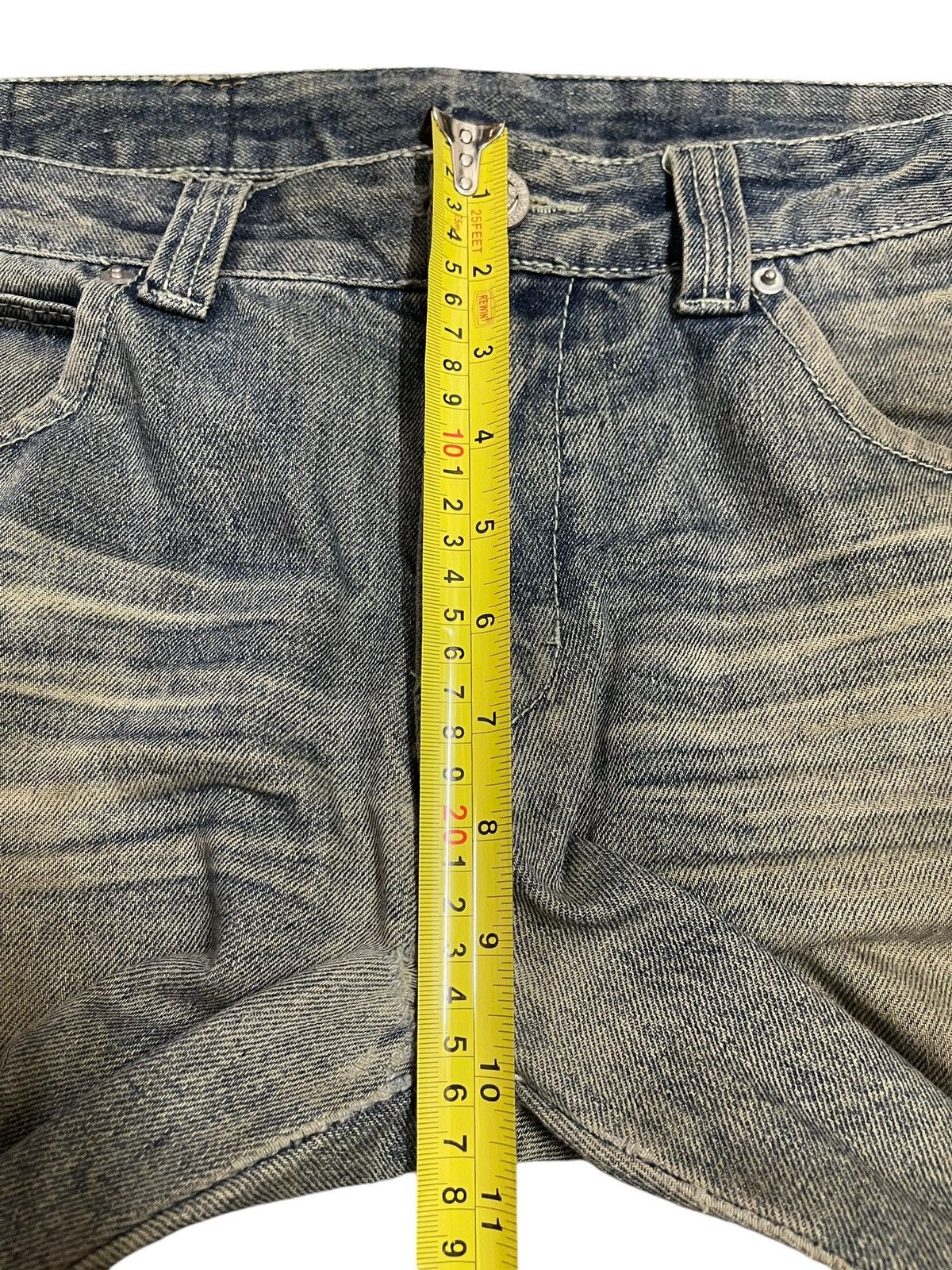 14th Addiction Vintage Japanese Brand Mud Wash Style Distress Jeans Size US 34 / EU 50 - 15 Thumbnail