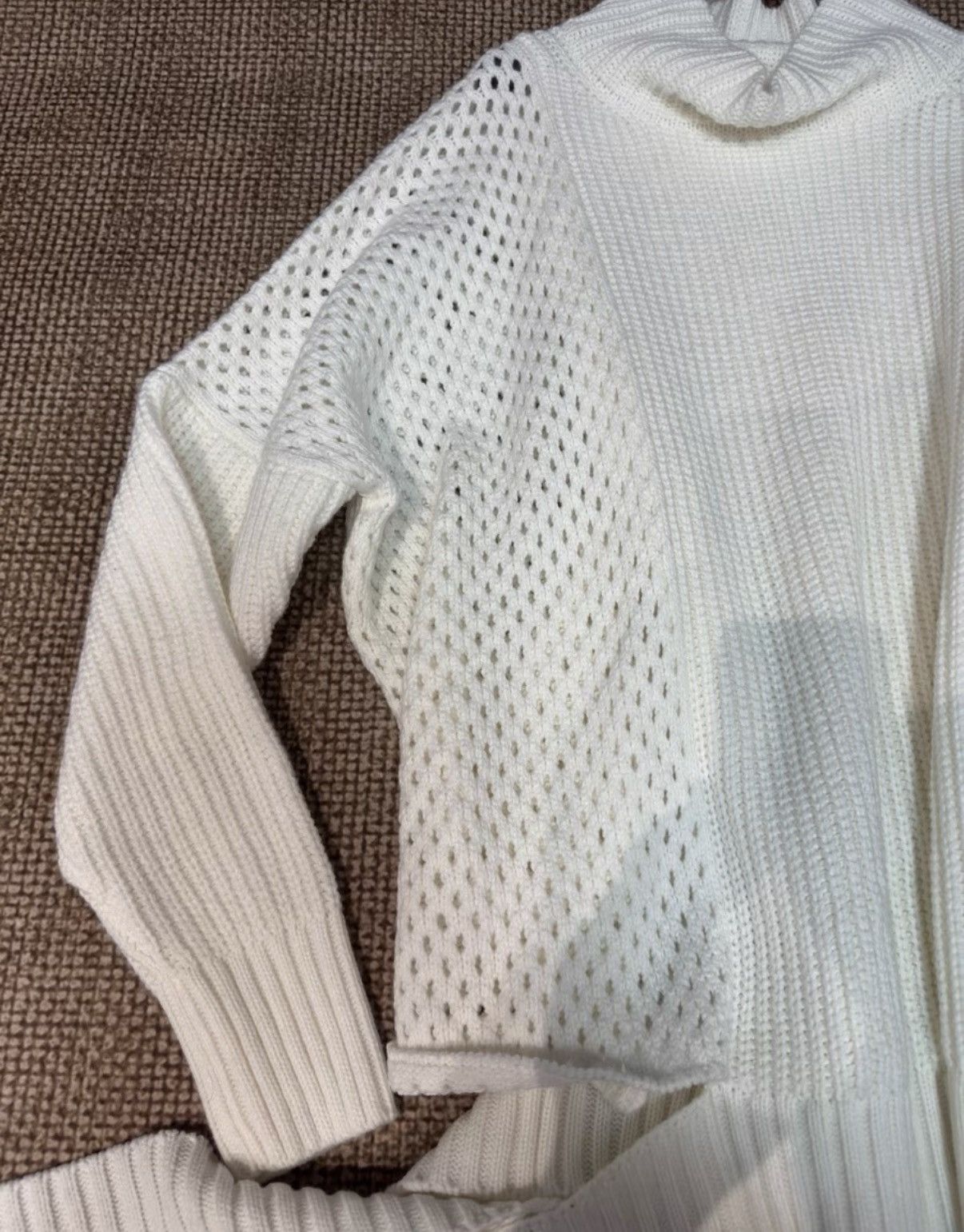 Sulvam Sulvam Cutout Tie High Neck Knit Sweater K23 Size M / US 6-8 / IT 42-44 - 3 Thumbnail