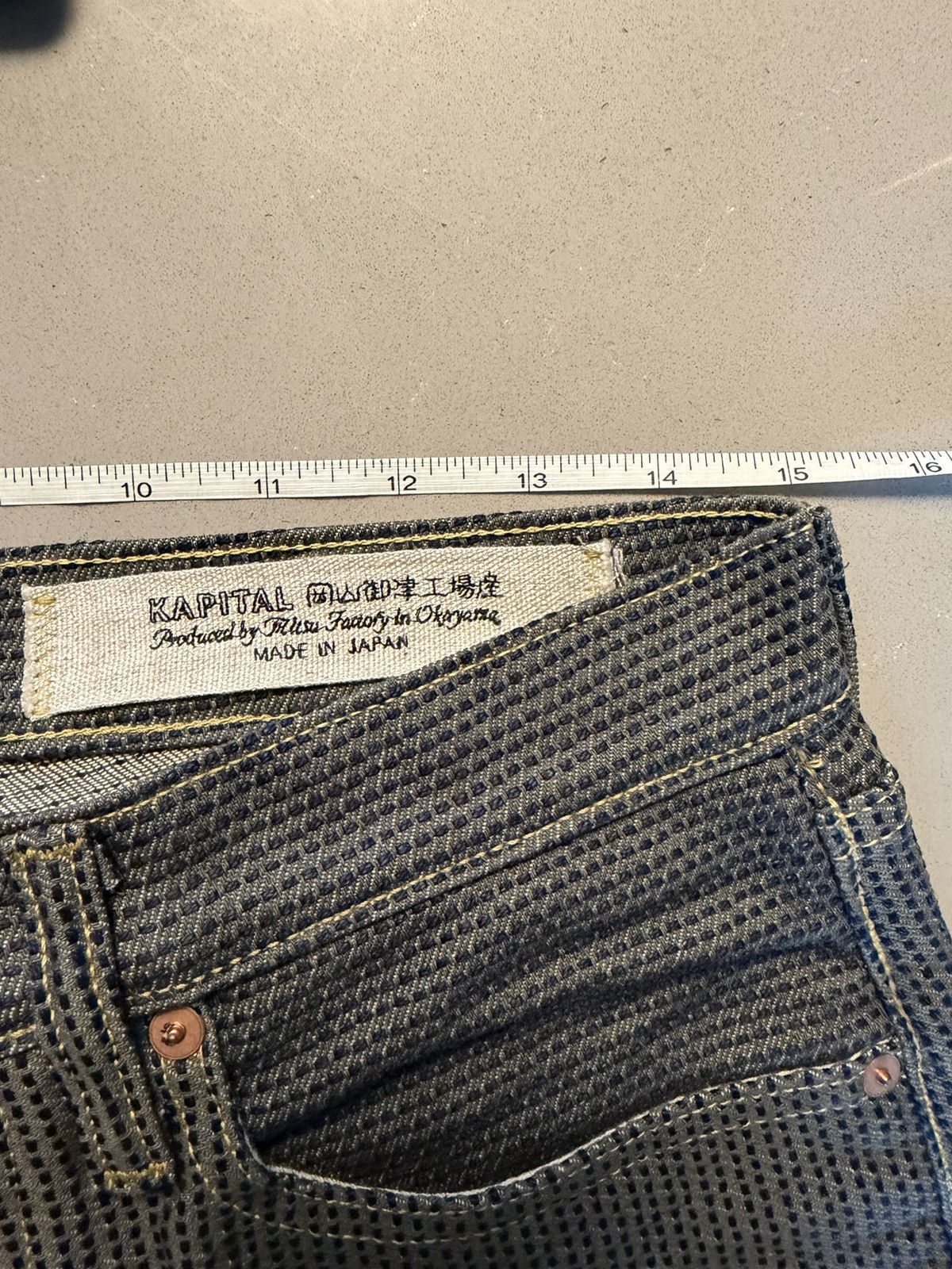 Kapital Century Denim 5P MONKEY CISCO- Sumi (N7S) 30x28.5 Size US 32 / EU 48 - 7 Thumbnail