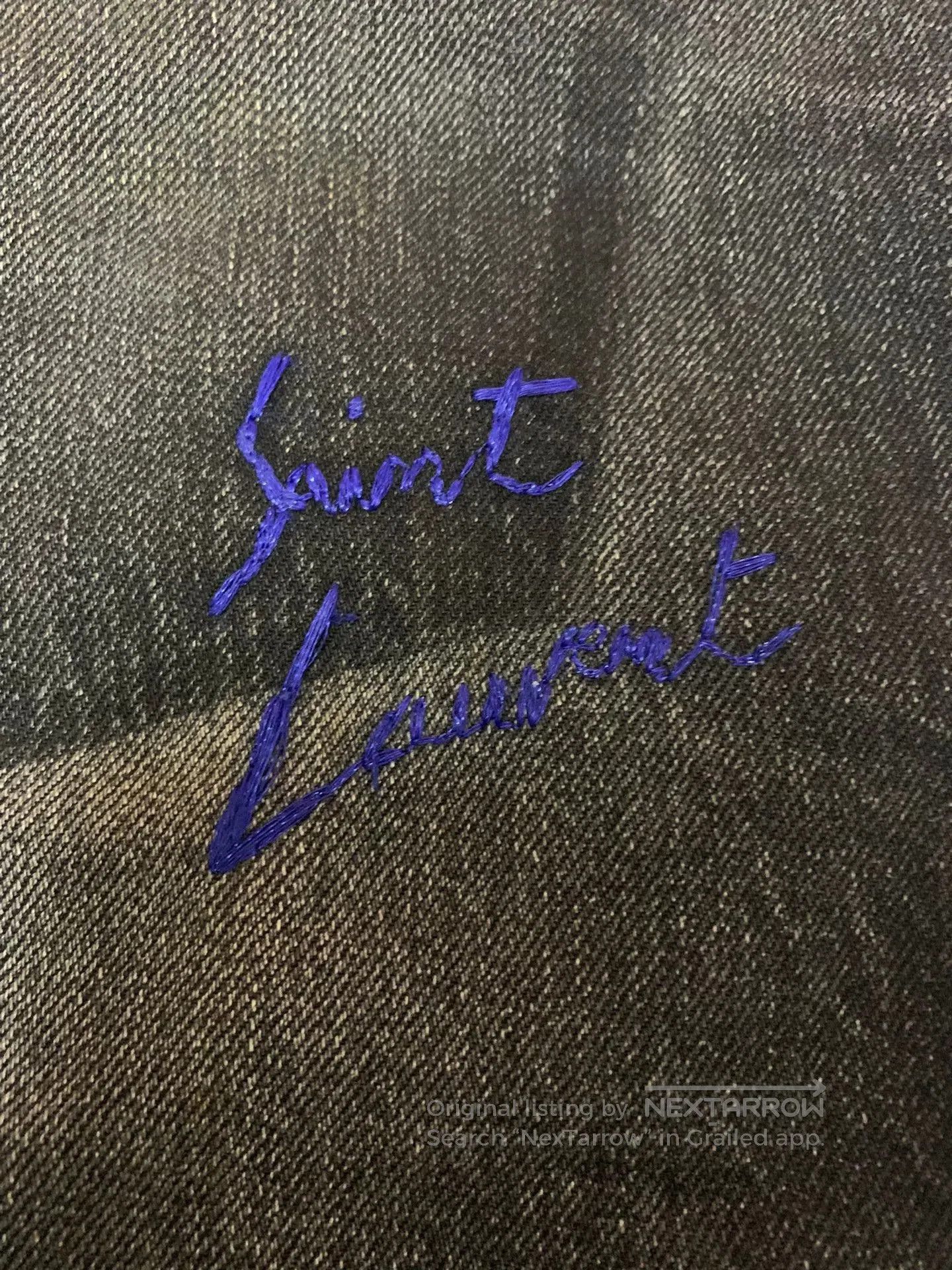 Saint Laurent Paris Saint Laurent Stonewashed Denim Pants. Size US 29 - 5 Thumbnail