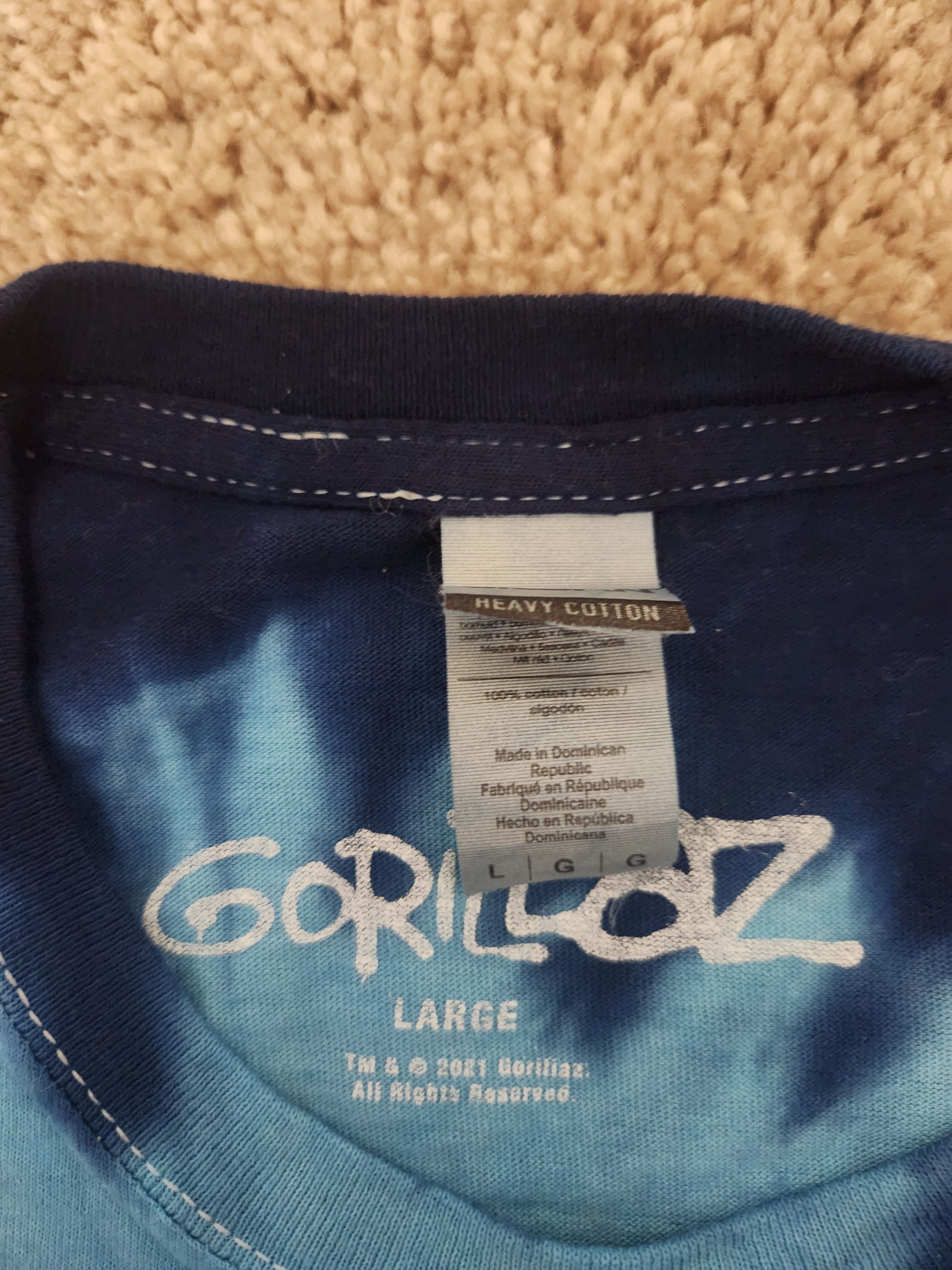 Gildan Gorillaz Tie Dye T Shirt Size US L / EU 52-54 / 3 - 2 Thumbnail