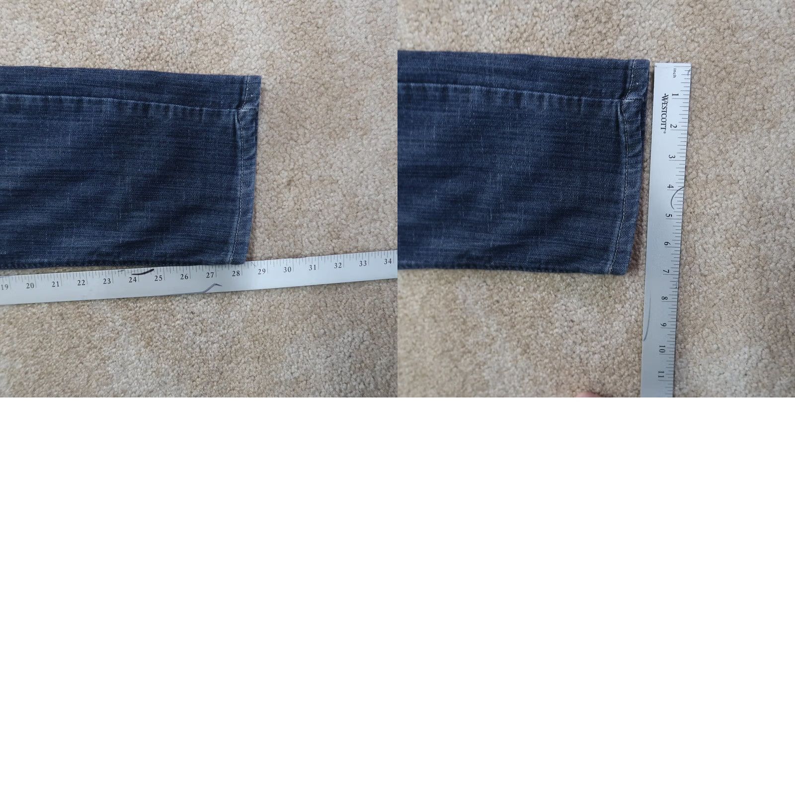 Vintage Rags and Rivets Jeans Slim Straight Leg Men's 34x28 Blue Denim Stretch Pockets 5-Pocket 90s College Preppy Vintage No Size US 34 / EU 50 - 9 Thumbnail