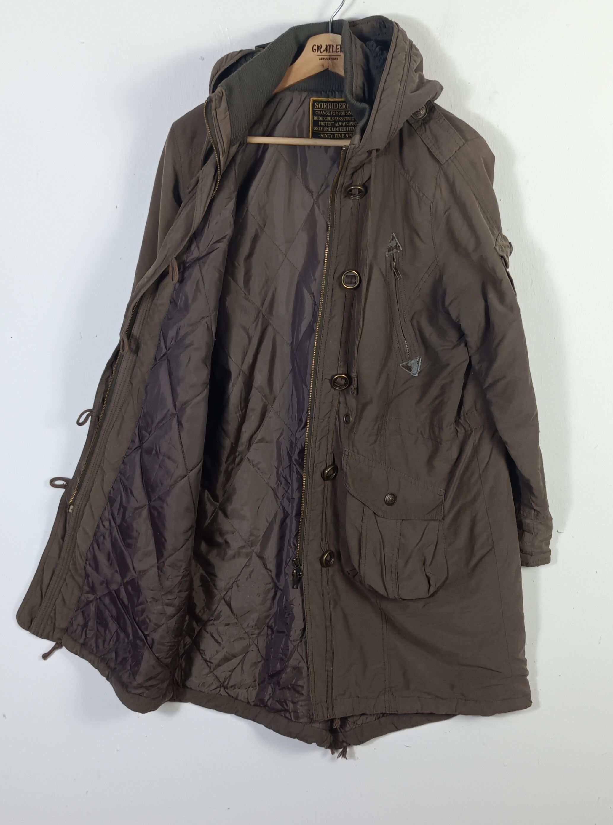 If Six Was Nine × Japanese Brand × Le Grande Bleu (L.G.B.) 🇯🇵Sorridere Military"Sixty Five Spirit" Parka Multi Pocket Size US L / EU 52-54 / 3 - 2 Thumbnail