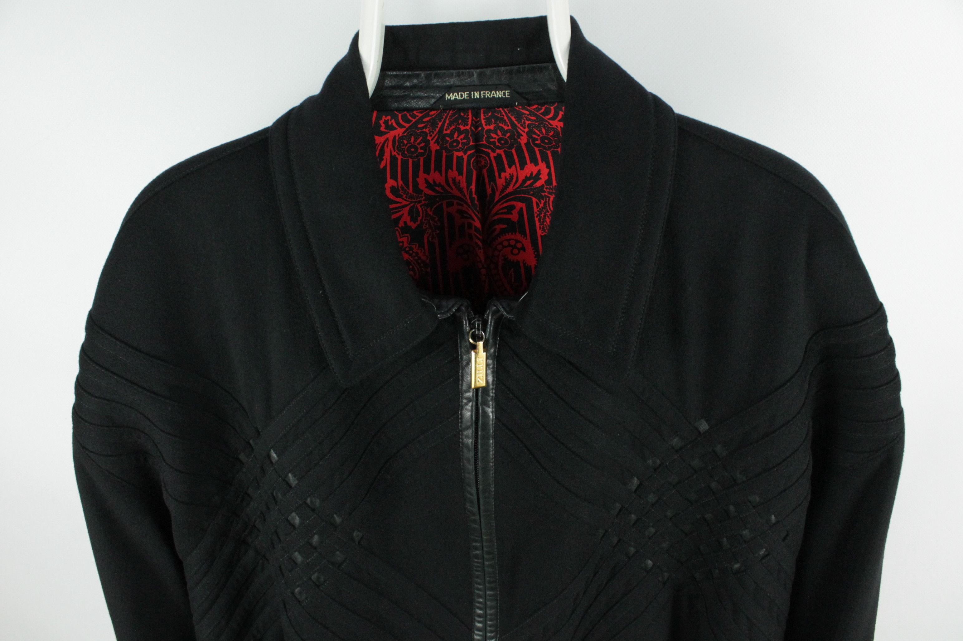 Zilli ZILLI Black Cashmere Leather Bomber Jacket Men's Size US XXL / EU 58 / 5 - 2 Thumbnail