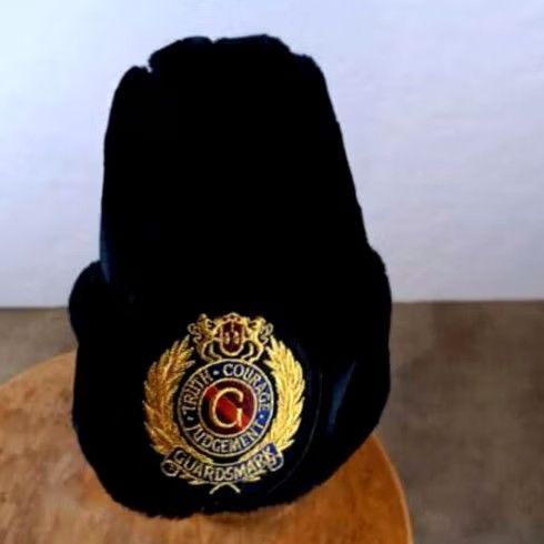 Vintage VINTAGE East Germany Guardsmark Military Police Fur Winter Hat XL Black Mens USA Size ONE SIZE - 2 Thumbnail