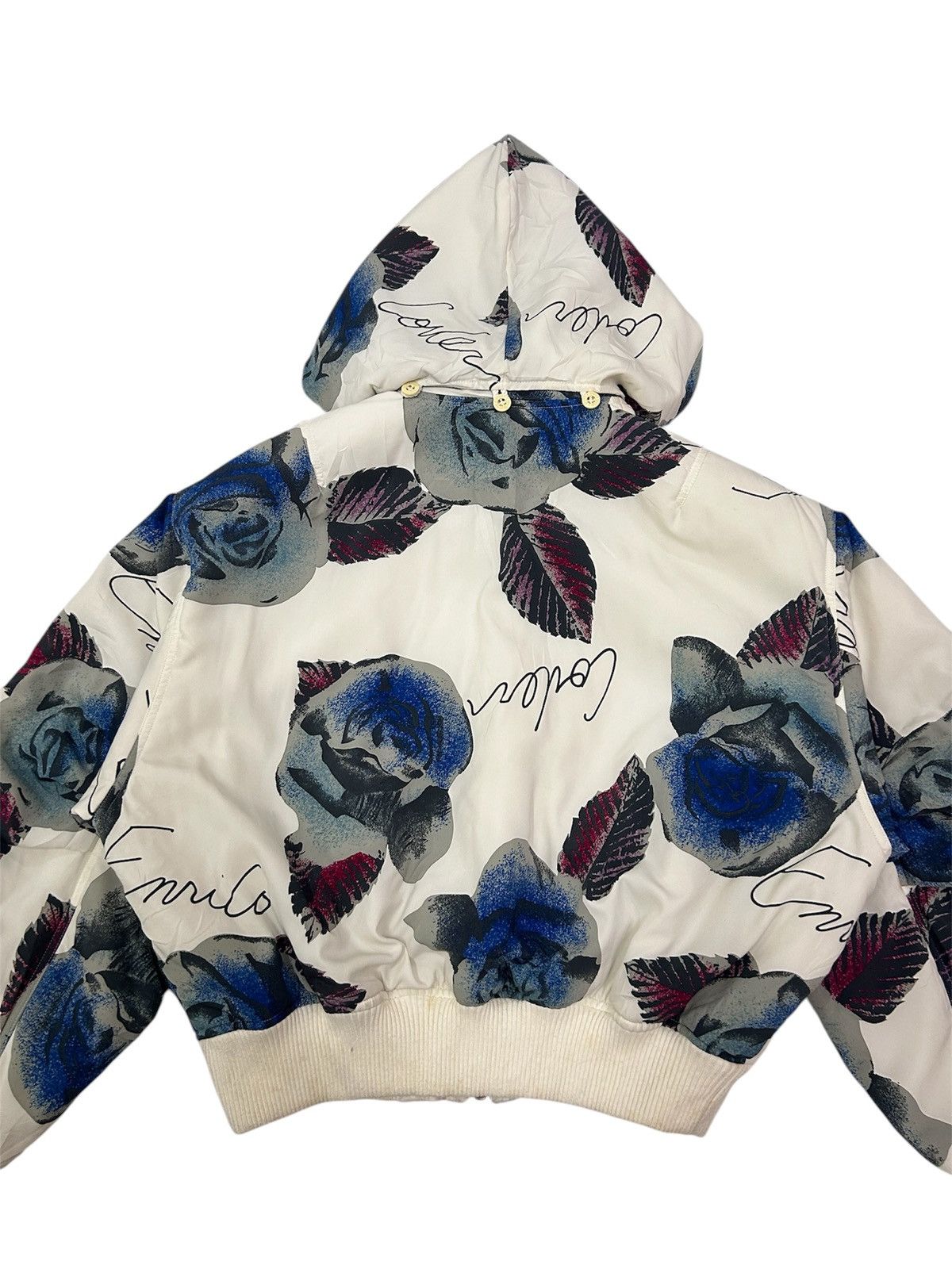 Designer × Enrico Coveri Vintage ENRICO COVERI Sport Blossom Full Zipper Jacket Size US M / EU 48-50 / 2 - 7 Thumbnail